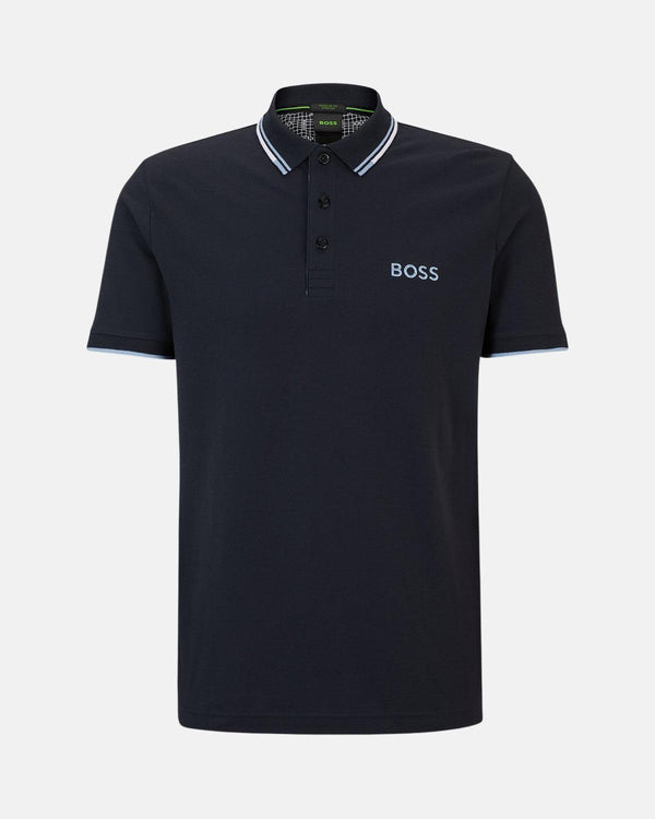 BOSS MENS PADDY PRO POLO SHIRT DARK BLUE-Designer Outlet Sales