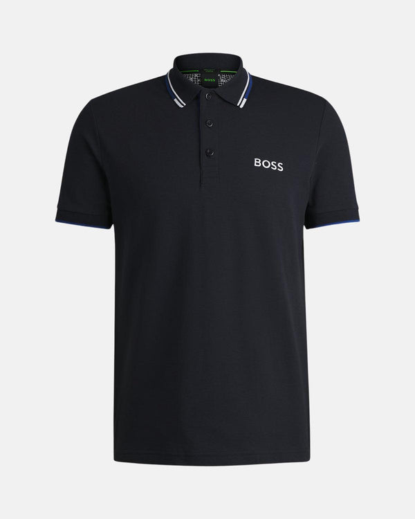 BOSS MENS PADDY PRO POLO SHIRT NAVY-Designer Outlet Sales