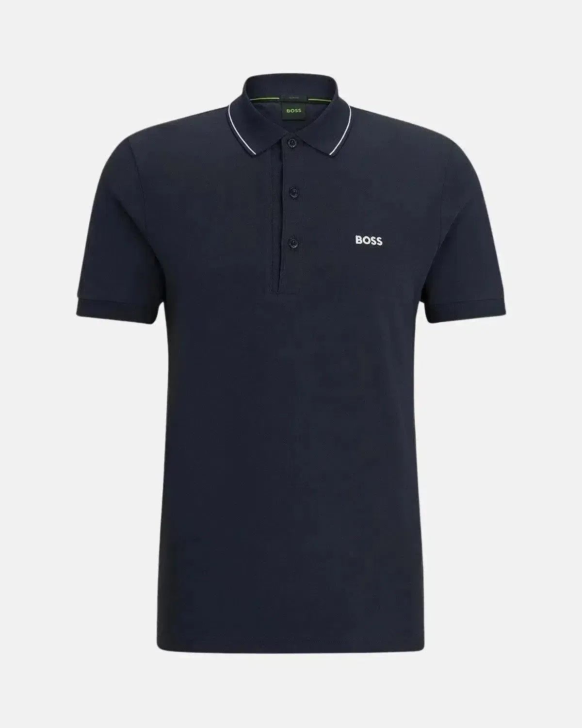 BOSS MENS PAULE 4 SLIM FIT POLO SHIRT DARK BLUE – HUGO-BOSS-50506195-402-M | Studio DOS by Designer Outlet Sales