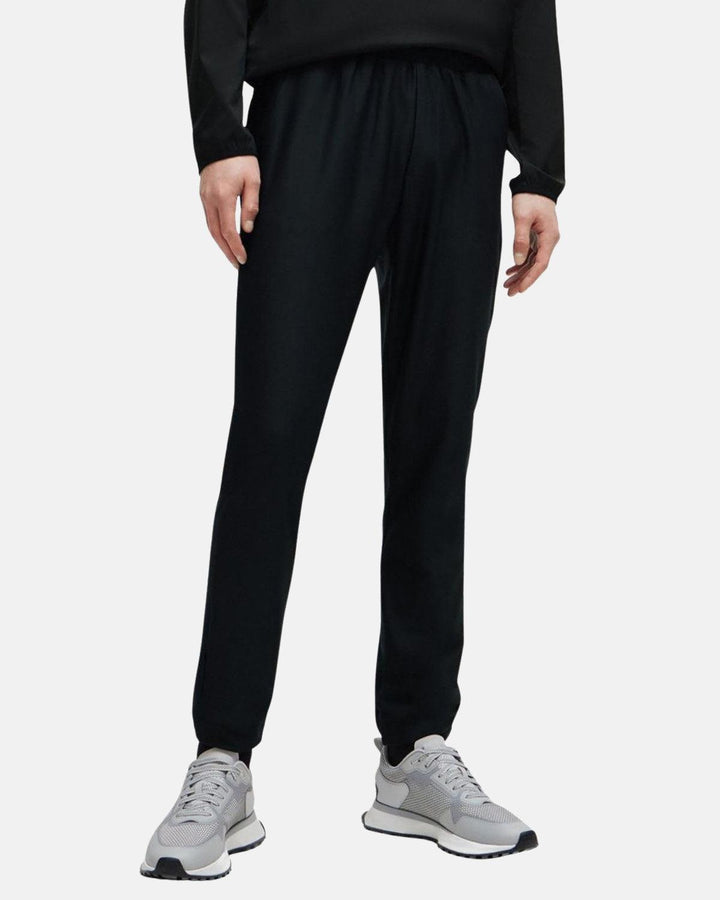 BOSS MENS QUICK DRY TRACKSUIT BOTTOMS BLACK-Designer Outlet Sales