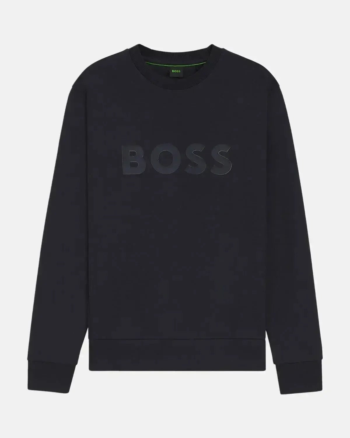 BOSS MENS SALBO SANDWICH LOGO SWEATSHIRT DARK BLUE – HUGO-BOSS-50506119-402-S | Studio DOS by Designer Outlet Sales