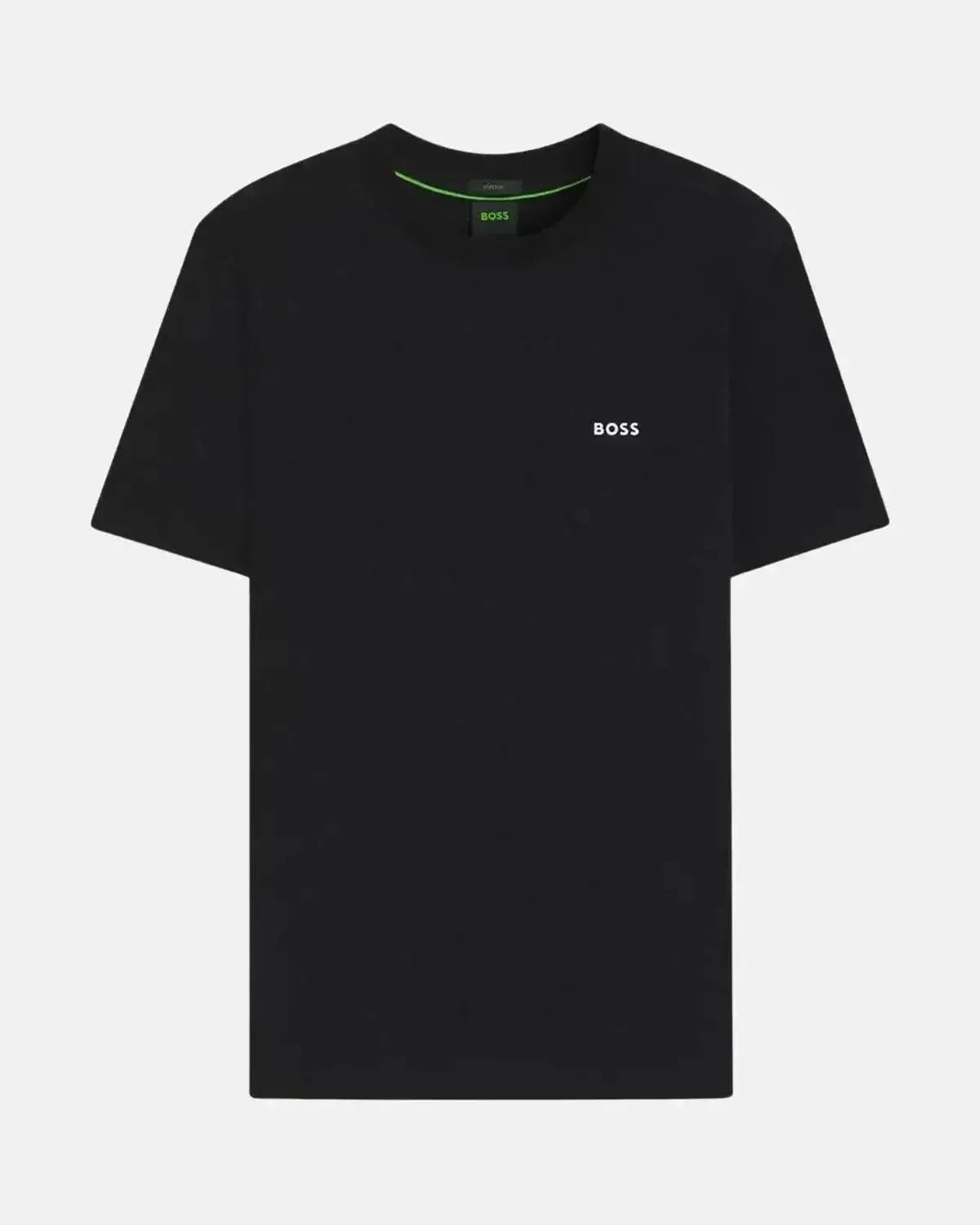 BOSS MENS STRETCH COTTON LOGO T - SHIRT BLACK – HUGO-BOSS-50506373-009-S | Studio DOS by Designer Outlet Sales