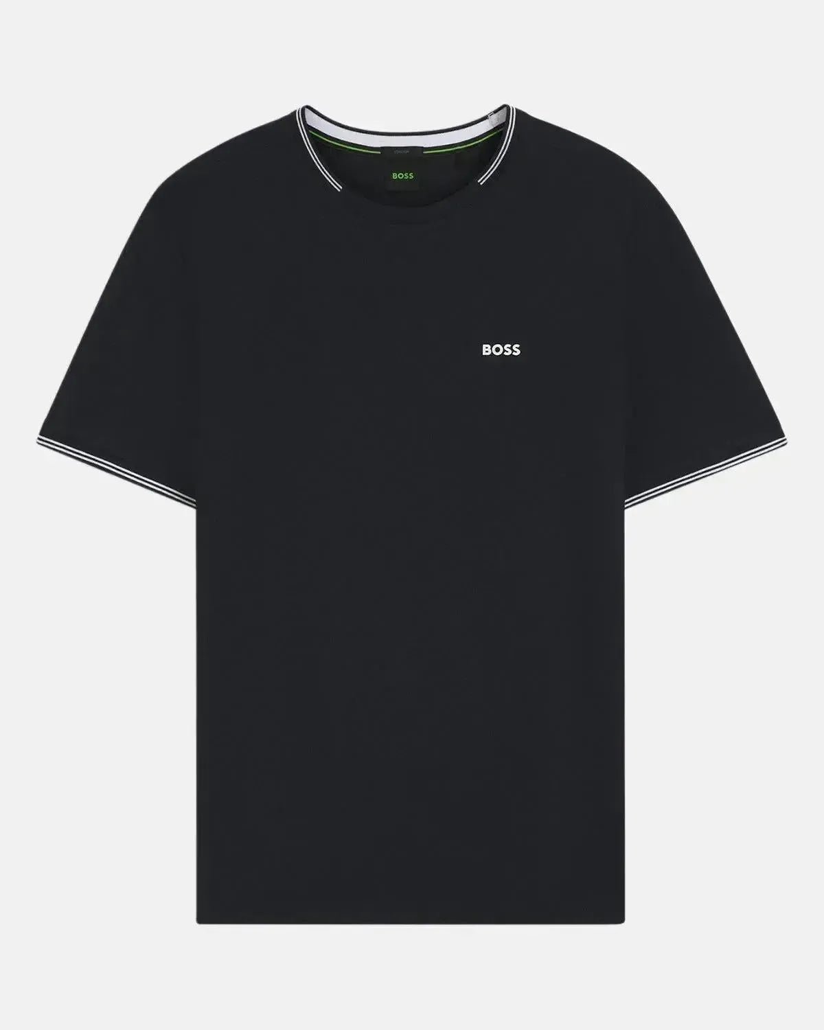 BOSS MENS TAUL STRETCH COTTON TIPPED T - SHIRT DARK BLUE – HUGO-BOSS-50521245-402-S | Studio DOS by Designer Outlet Sales