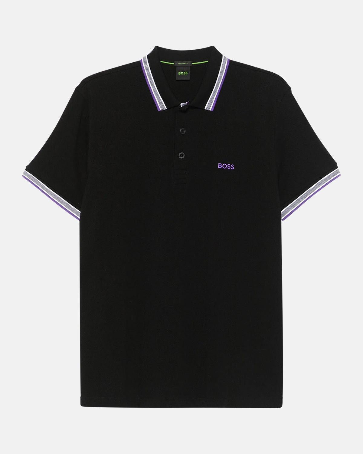 BOSS PADDY POLO SHIRT BLACK VLT – BOSS-50469055-008-M | Studio DOS by Designer Outlet Sales