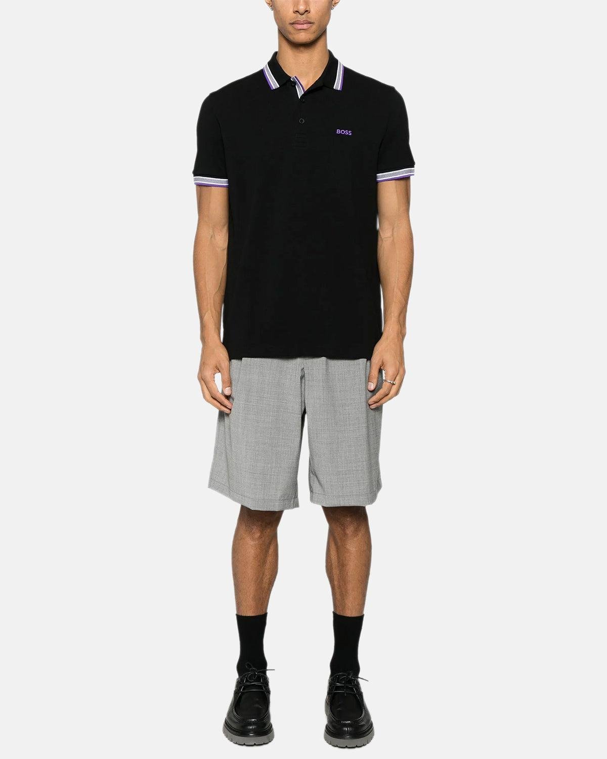 BOSS PADDY POLO SHIRT BLACK VLT – BOSS-50469055-008-M | Studio DOS by Designer Outlet Sales