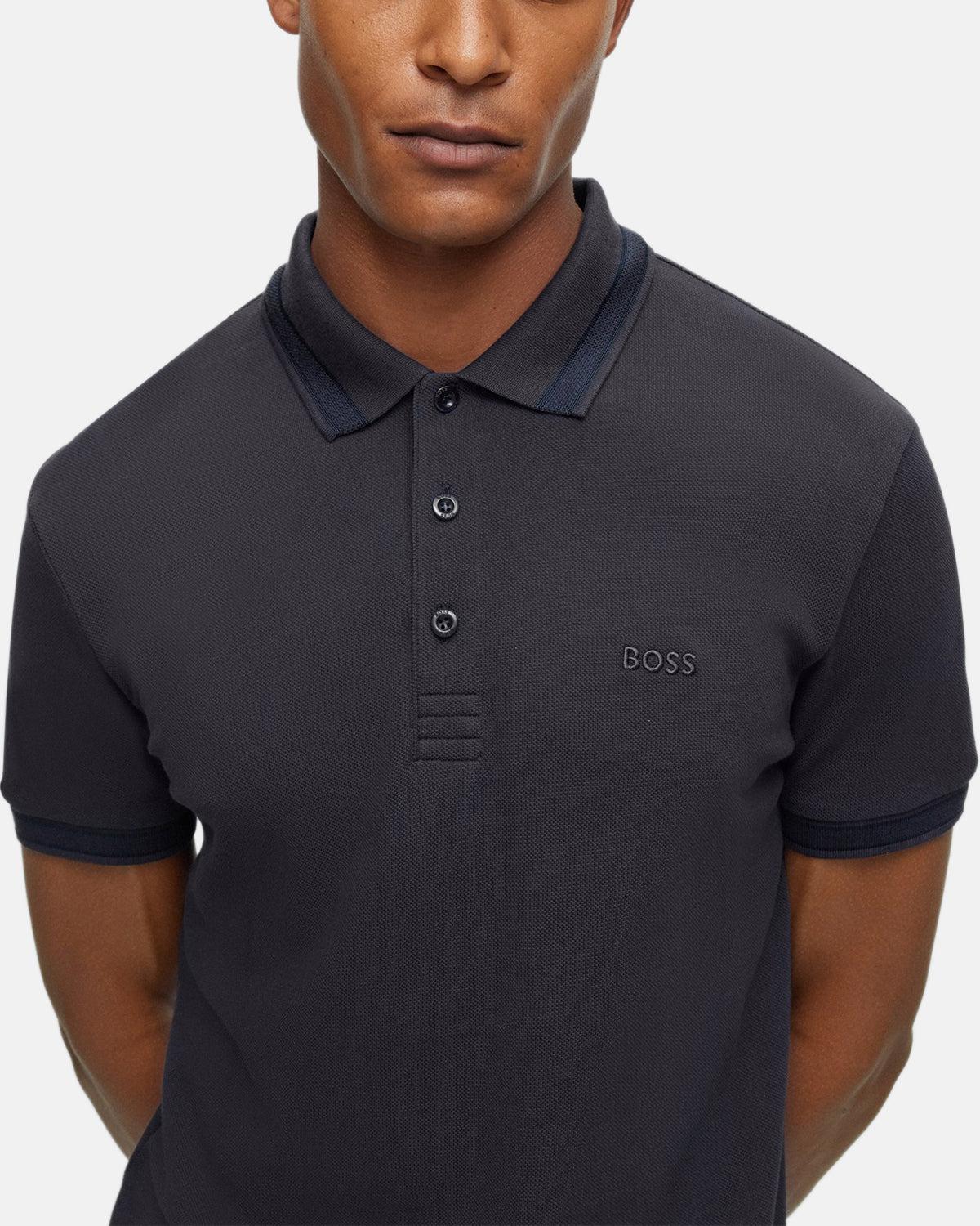 BOSS PADDY POLO SHIRT DARK BLUE TONAL – BOSS-50469055-411-M | Studio DOS by Designer Outlet Sales