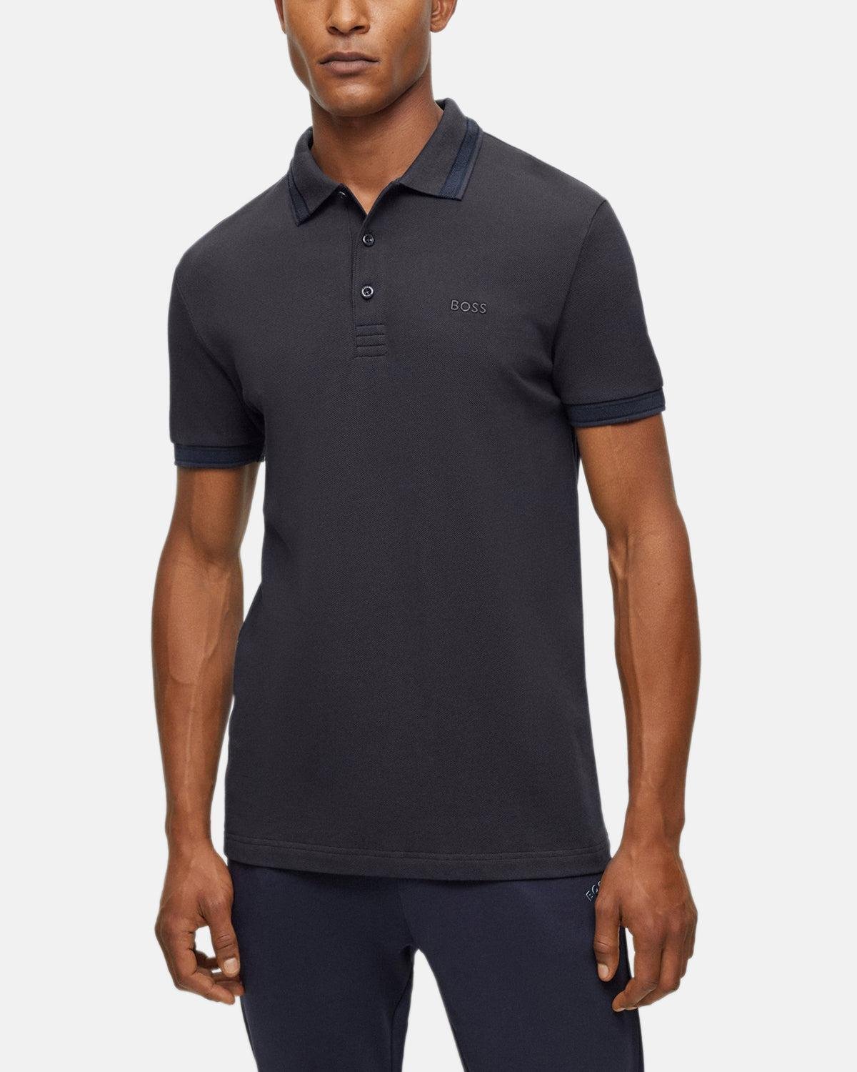 BOSS PADDY POLO SHIRT DARK BLUE TONAL – BOSS-50469055-411-M | Studio DOS by Designer Outlet Sales