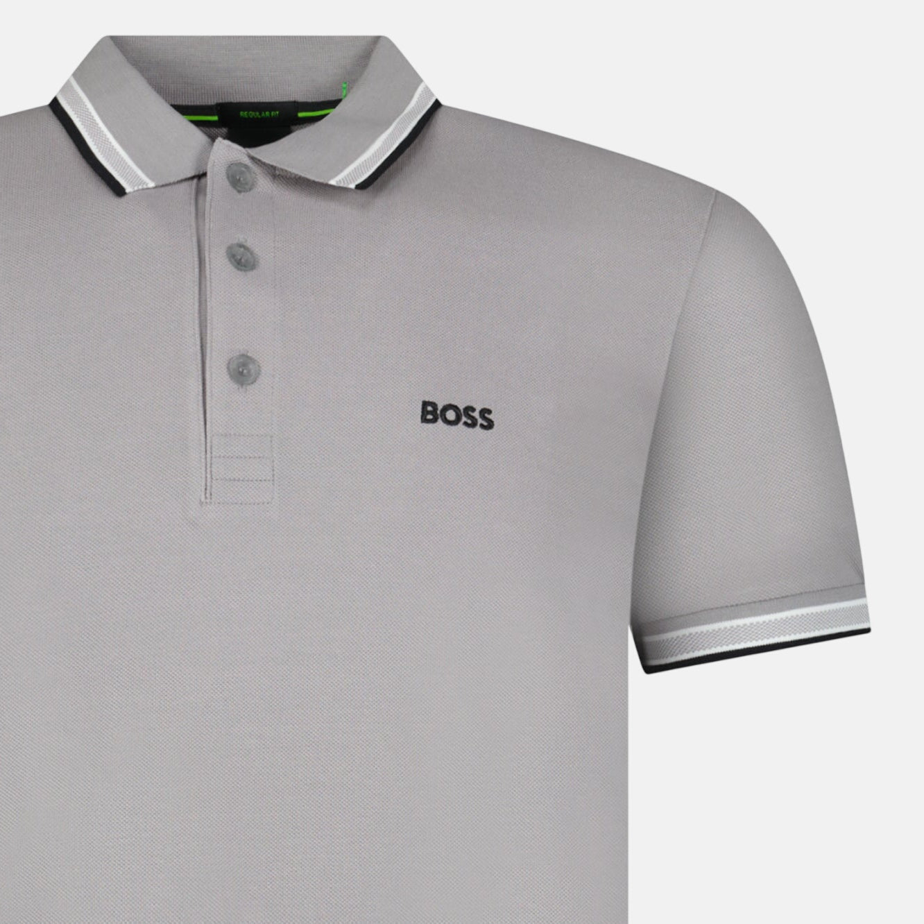 Boss Paddy Polo Shirt Light Grey – F37 | Studio DOS by Designer Outlet Sales