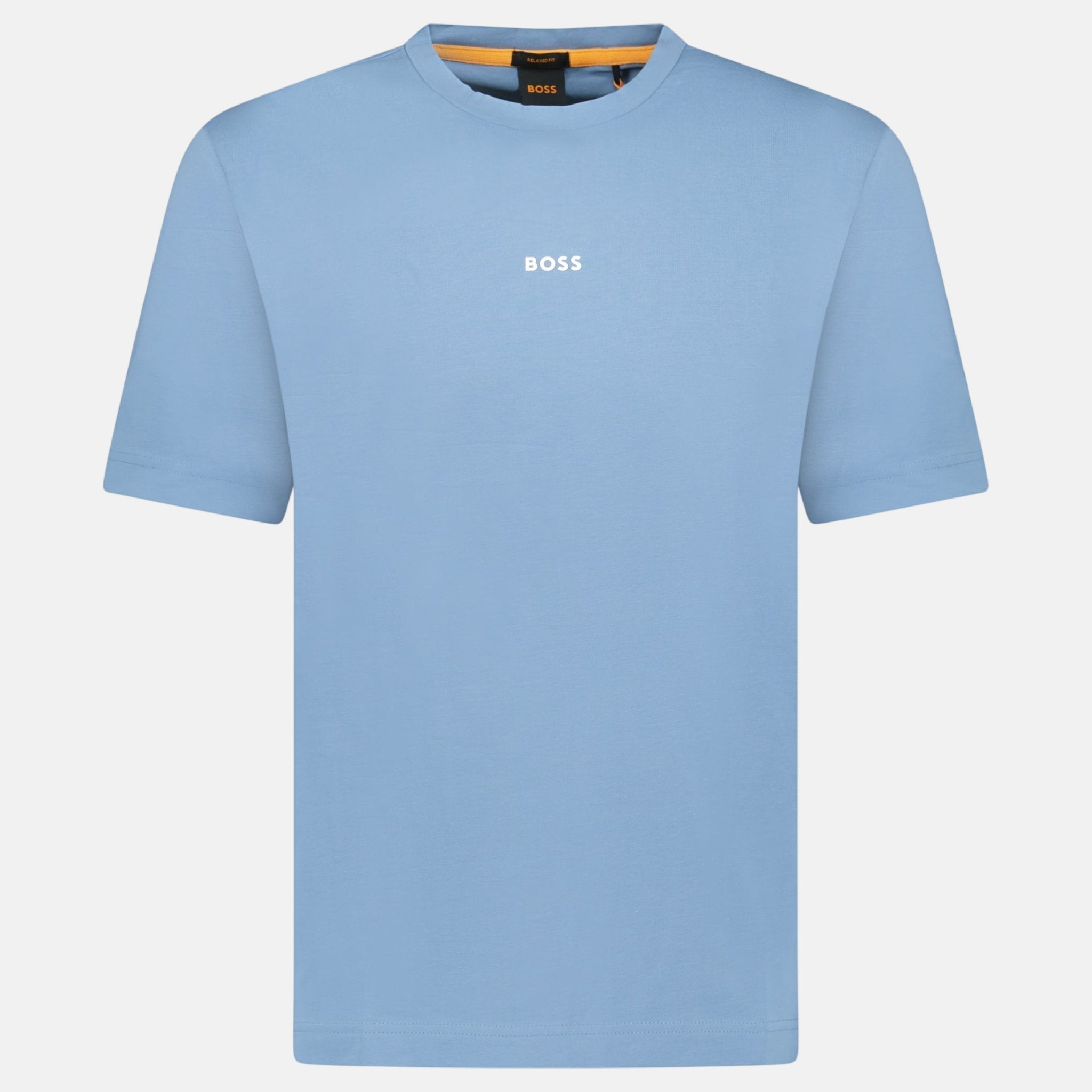 BOSS Relaxed - Fit Stretch Cotton T-Shirt Blue – sku-55536289055101 | Studio DOS by Designer Outlet Sales
