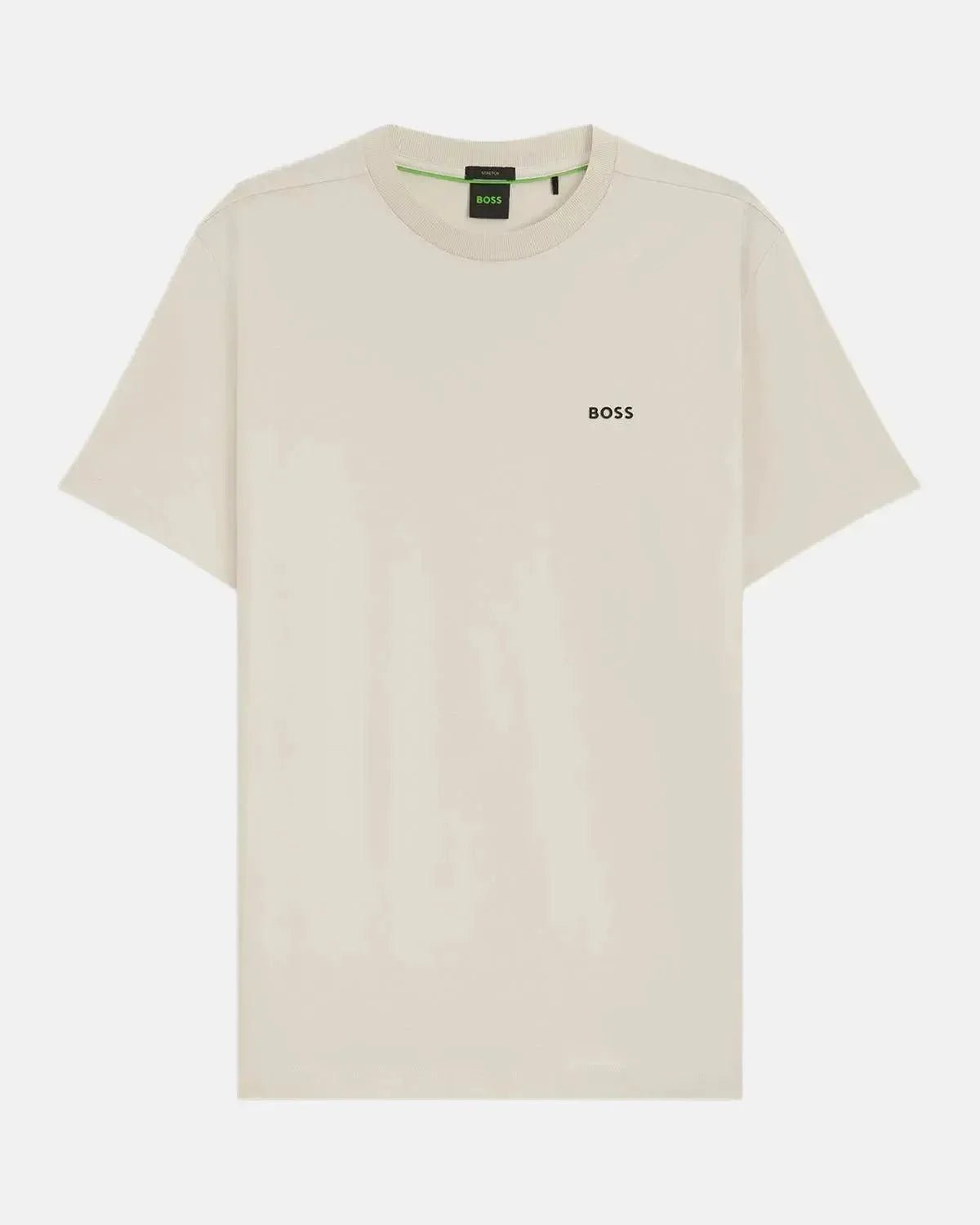 BOSS STRETCH COTTON LOGO T - SHIRT NATURAL – HUGO-BOSS-50506373-131-S | Studio DOS by Designer Outlet Sales