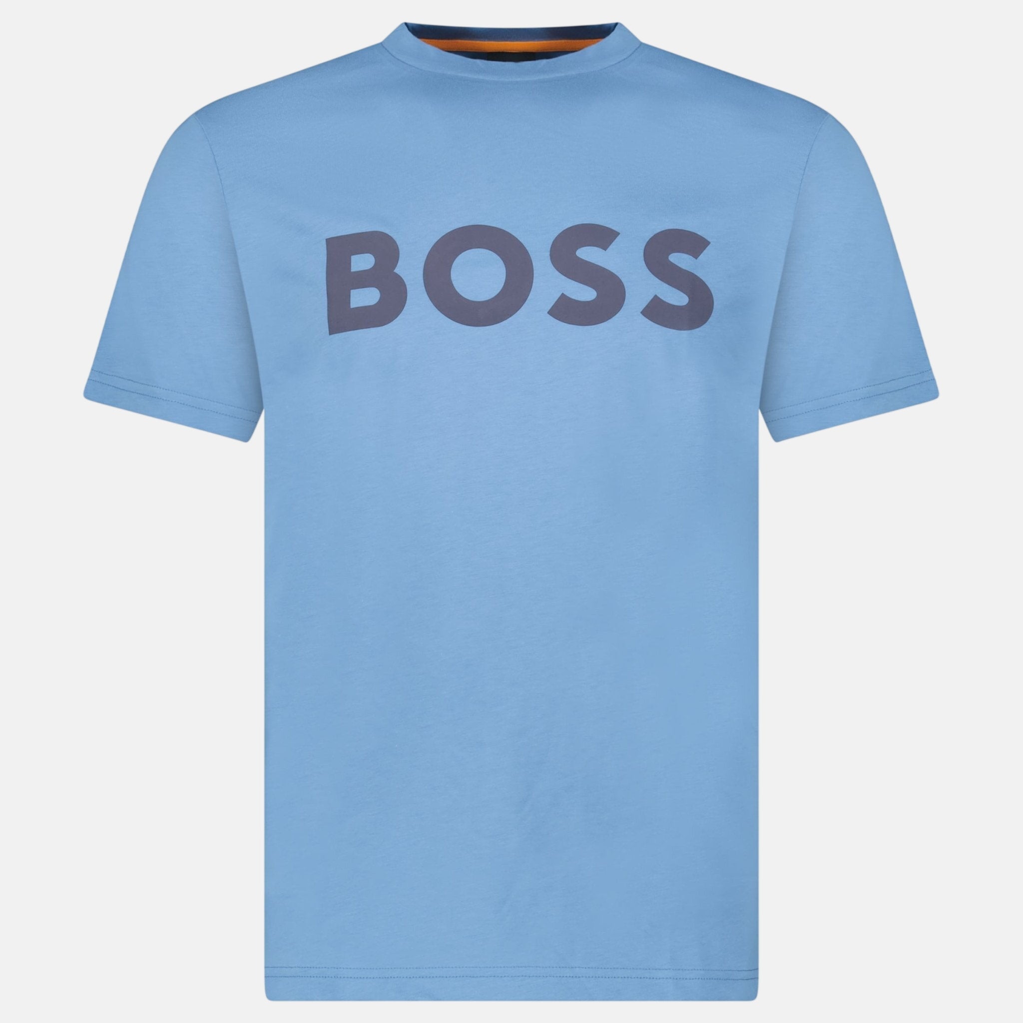 BOSS Thinking 1 Logo T-Shirt Blue – B25 | Studio DOS by Designer Outlet Sales