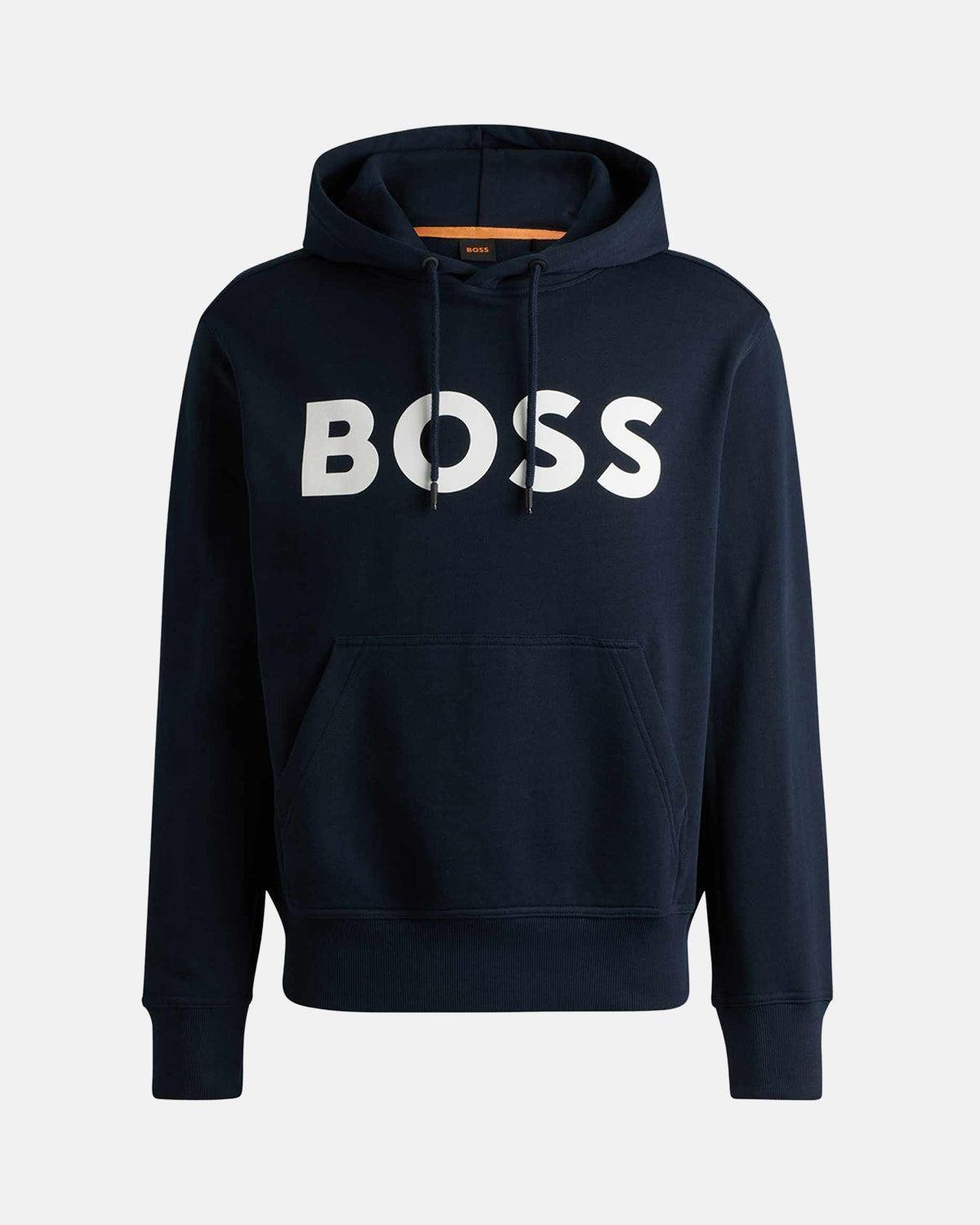 BOSS WEBASIC LOGO HOODIE DARK BLUE – BOSS-50523074-404-S | Studio DOS by Designer Outlet Sales