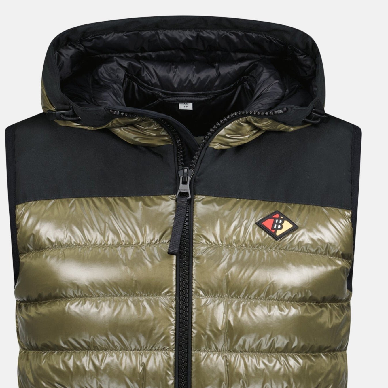 Burberry 'Barstone' Hooded Down Gilet Khaki – sku-53520754835837 | Studio DOS by Designer Outlet Sales
