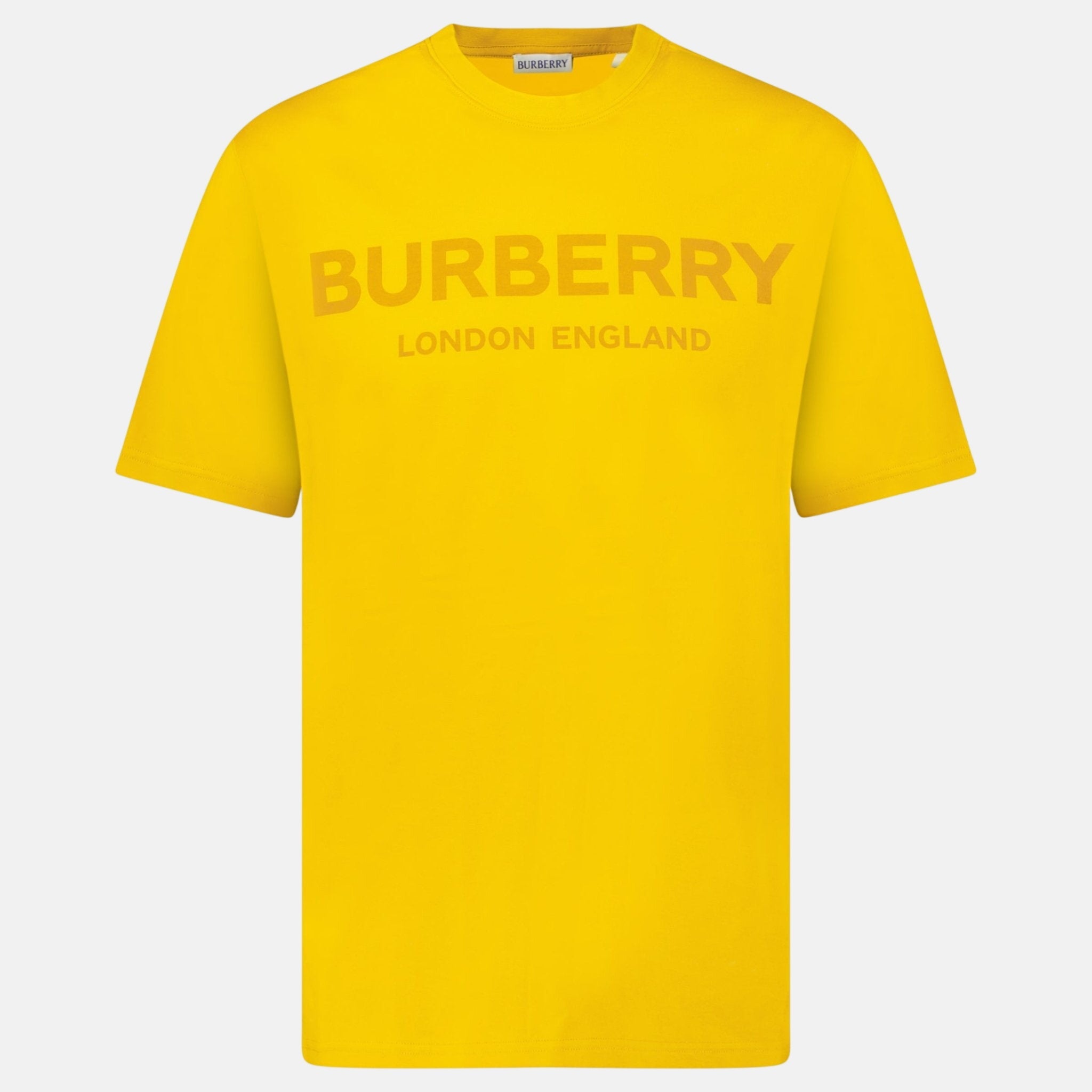 Burberry 'Ellison' Logo Print T-Shirt Orange – F39 | Studio DOS by Designer Outlet Sales