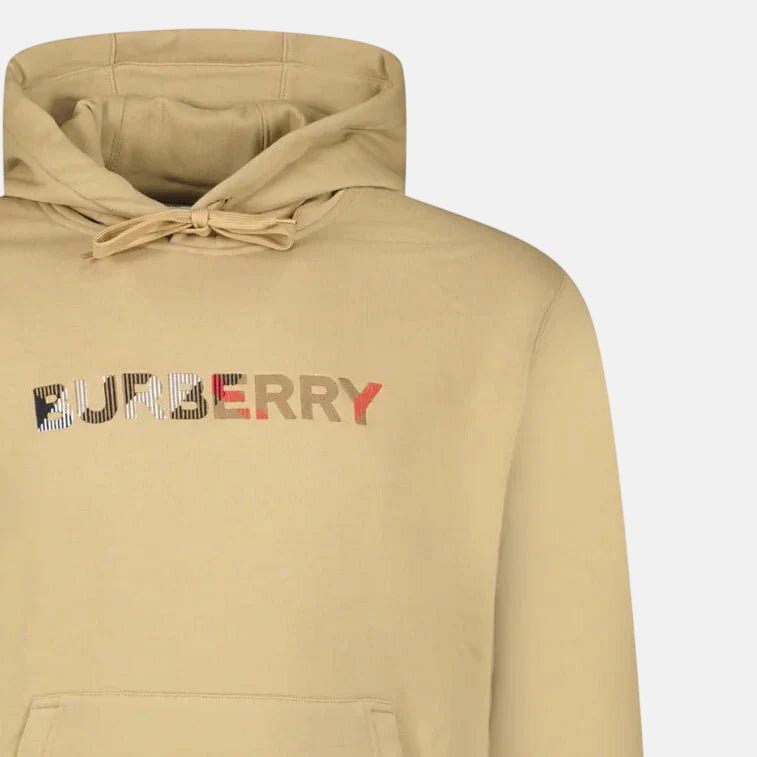 Burberry ‘Farley’ Logo Embroidered Hoodie Archive Beige – G35 | Studio DOS by Designer Outlet Sales