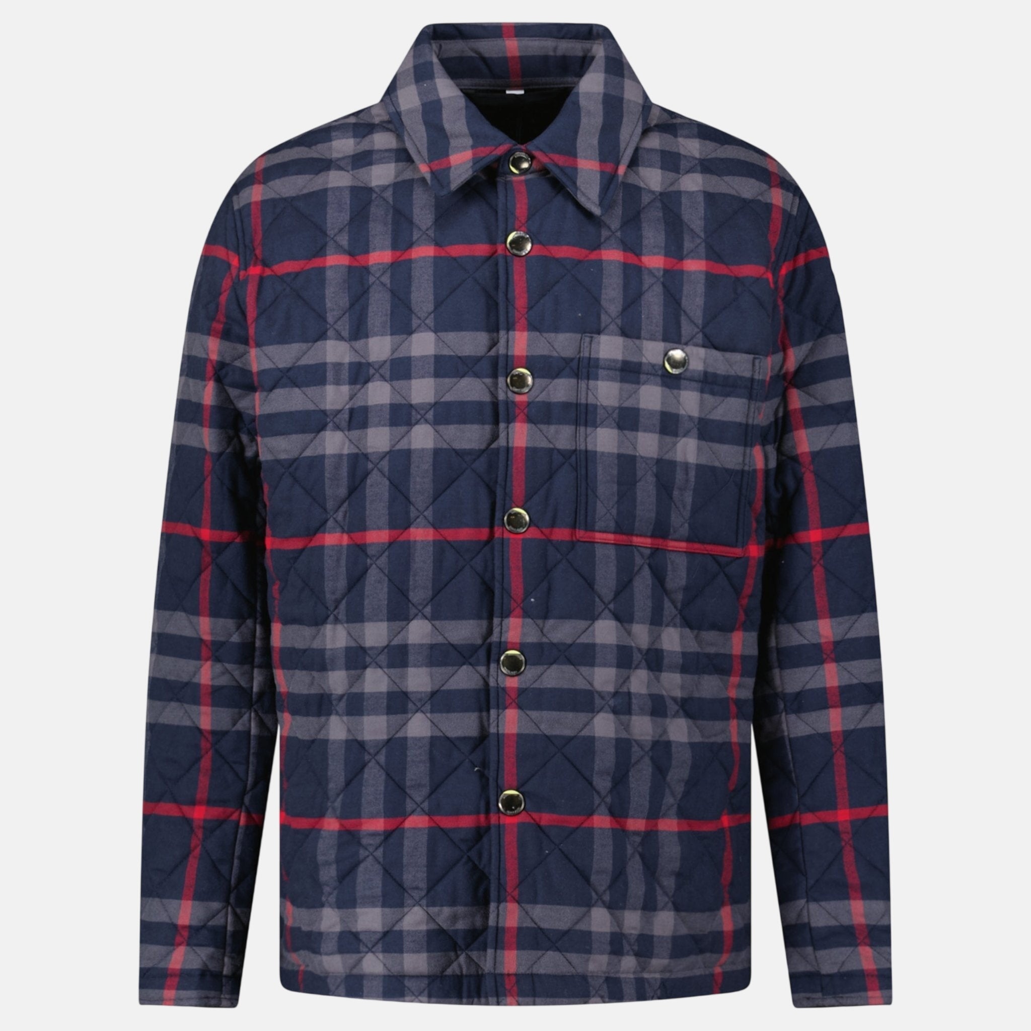 Burberry 'Forres' Diamond Quilted Jacket Navy – sku-57062101614973 | Studio DOS by Designer Outlet Sales