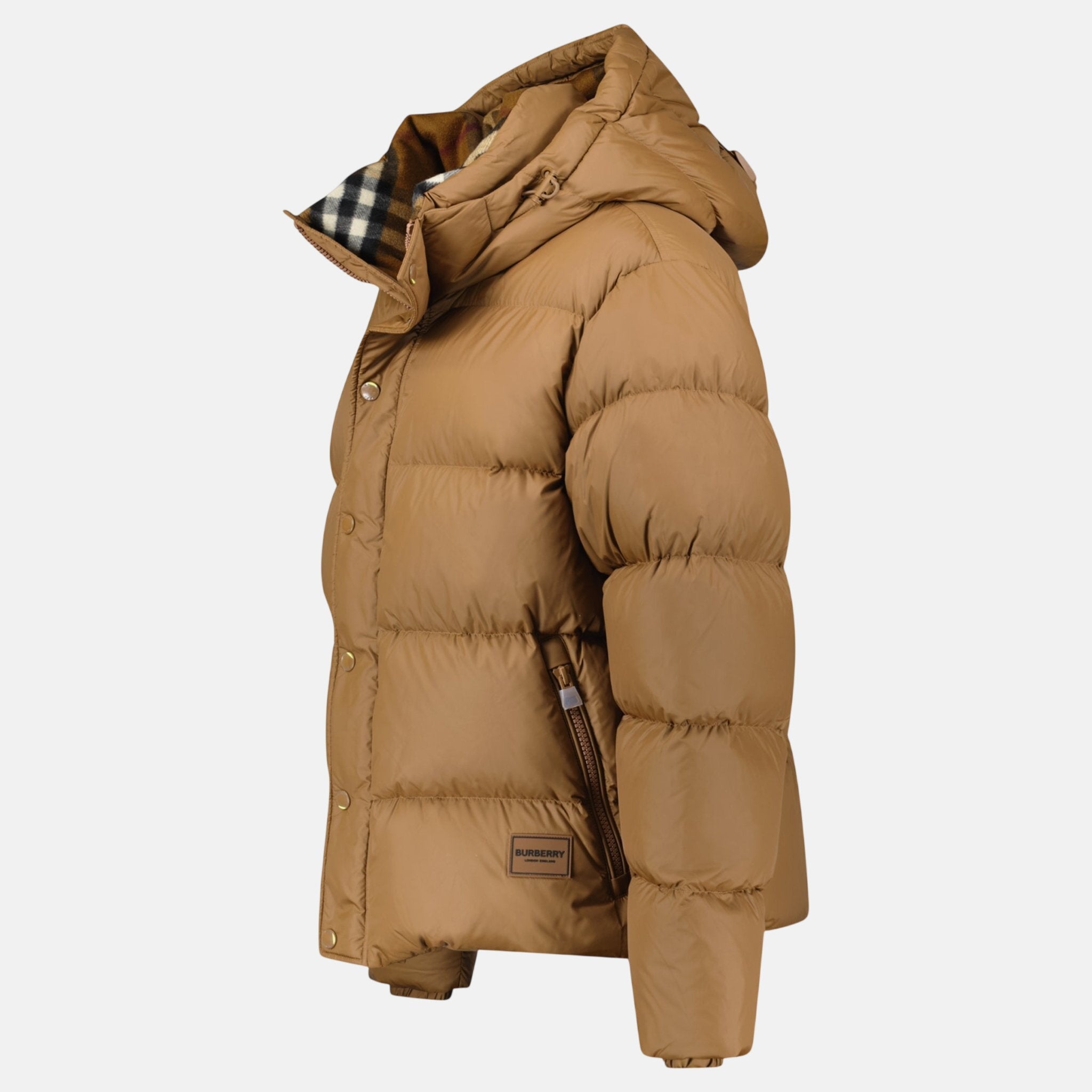 Burberry Halsby Puffer Down Jacket Brown – sku-57471149506941 | Studio DOS by Designer Outlet Sales