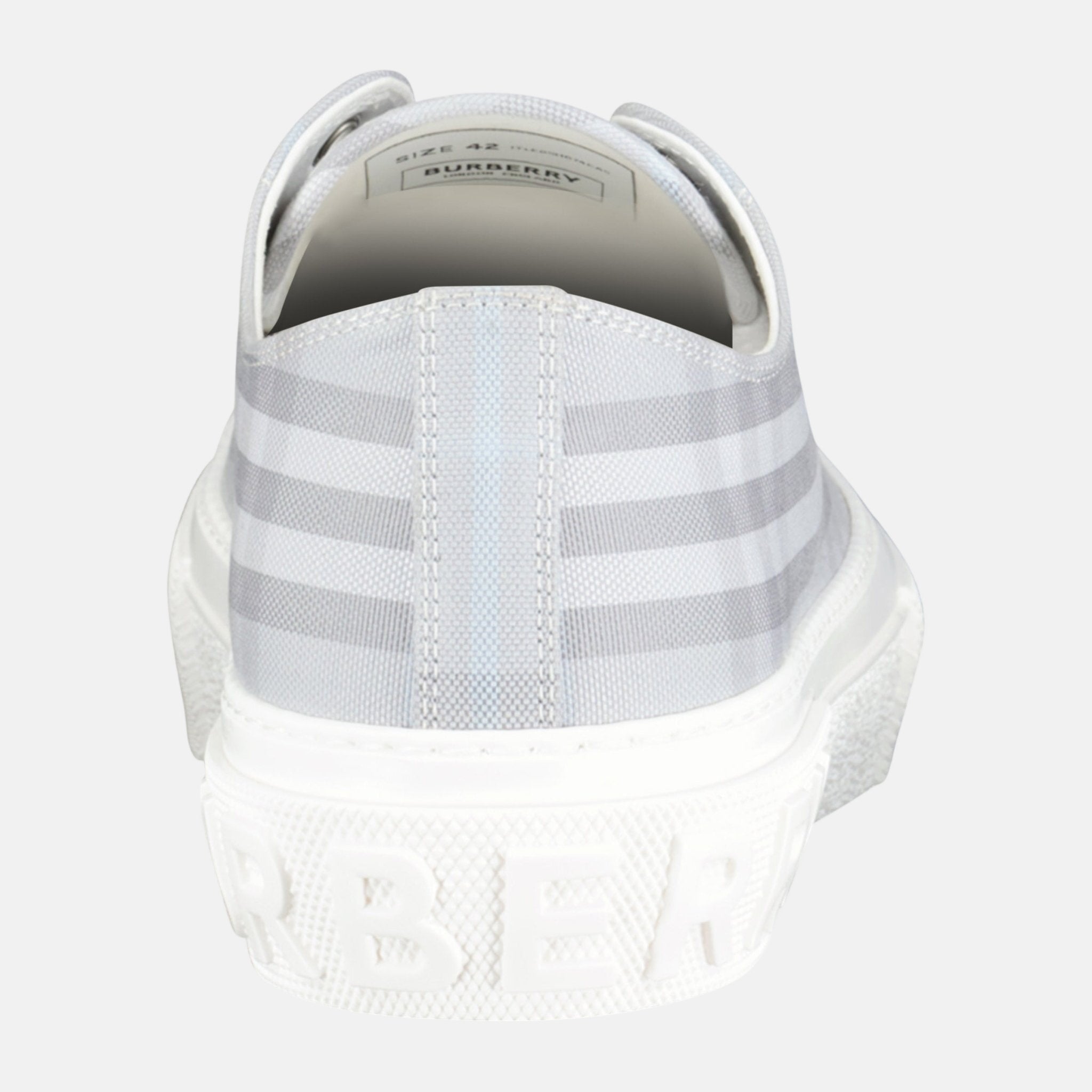 Burberry 'Jack Low' Check Trainers Grey – D2 | Studio DOS by Designer Outlet Sales