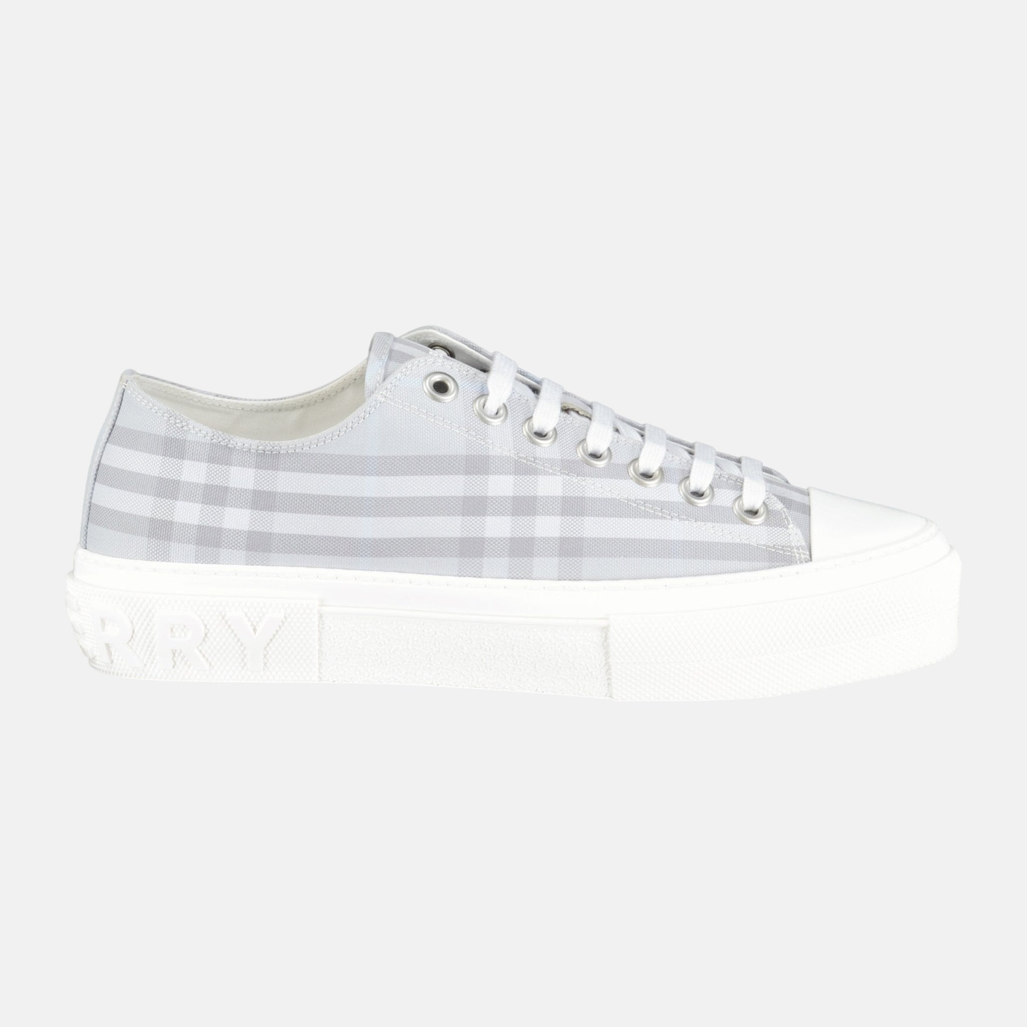 Burberry 'Jack Low' Check Trainers Grey – D2 | Studio DOS by Designer Outlet Sales