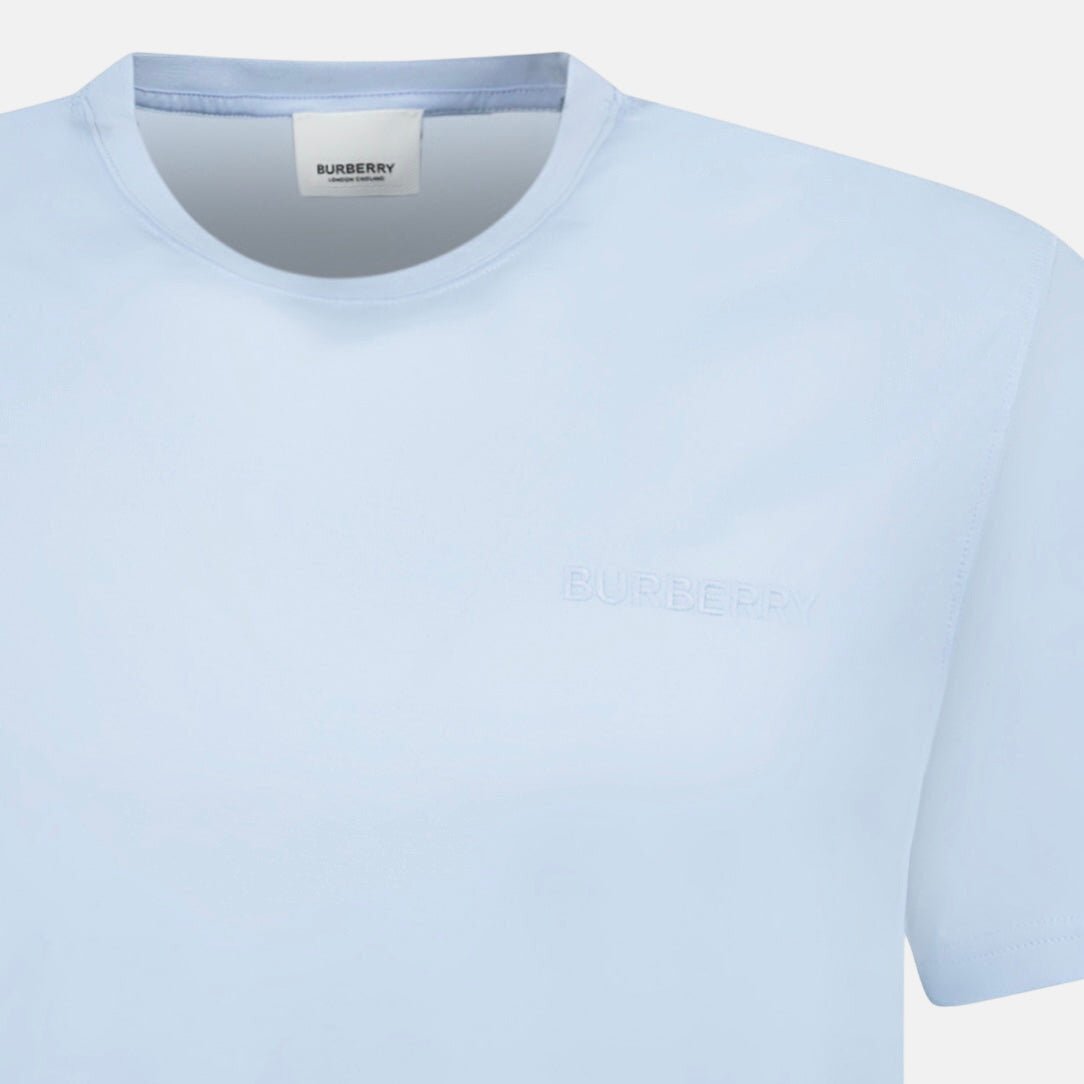 Burberry 'Jenson' Crew Neck Logo T-Shirt Light Blue – C78 | Studio DOS by Designer Outlet Sales