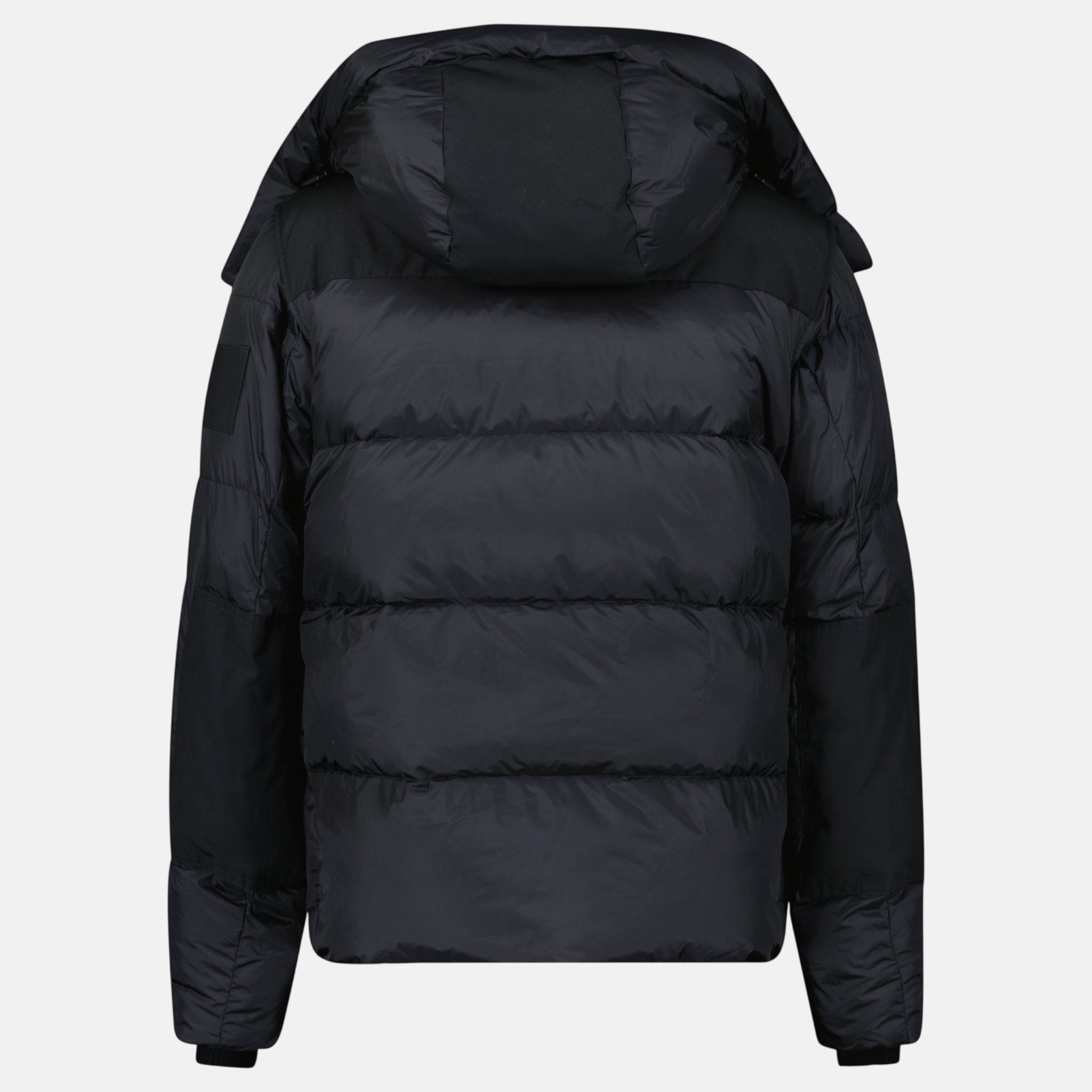 Burberry 'Leeds' Detachable Sleeve Hooded Down Jacket Black – UP RAIL | Studio DOS by Designer Outlet Sales
