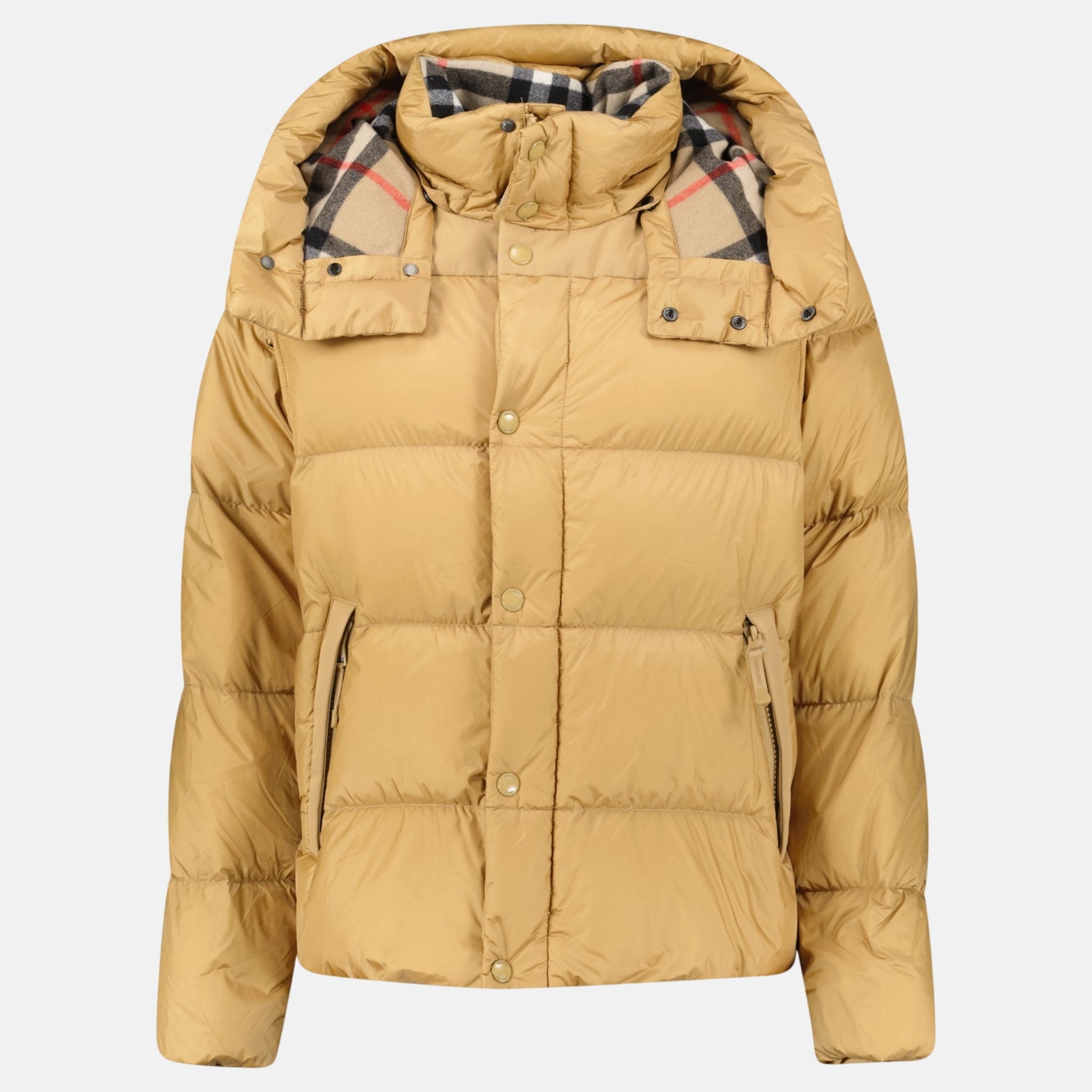 Burberry 'Leeds' Detachable Sleeve Hooded Down Jacket Warm Honey – sku-56932732273021 | Studio DOS by Designer Outlet Sales