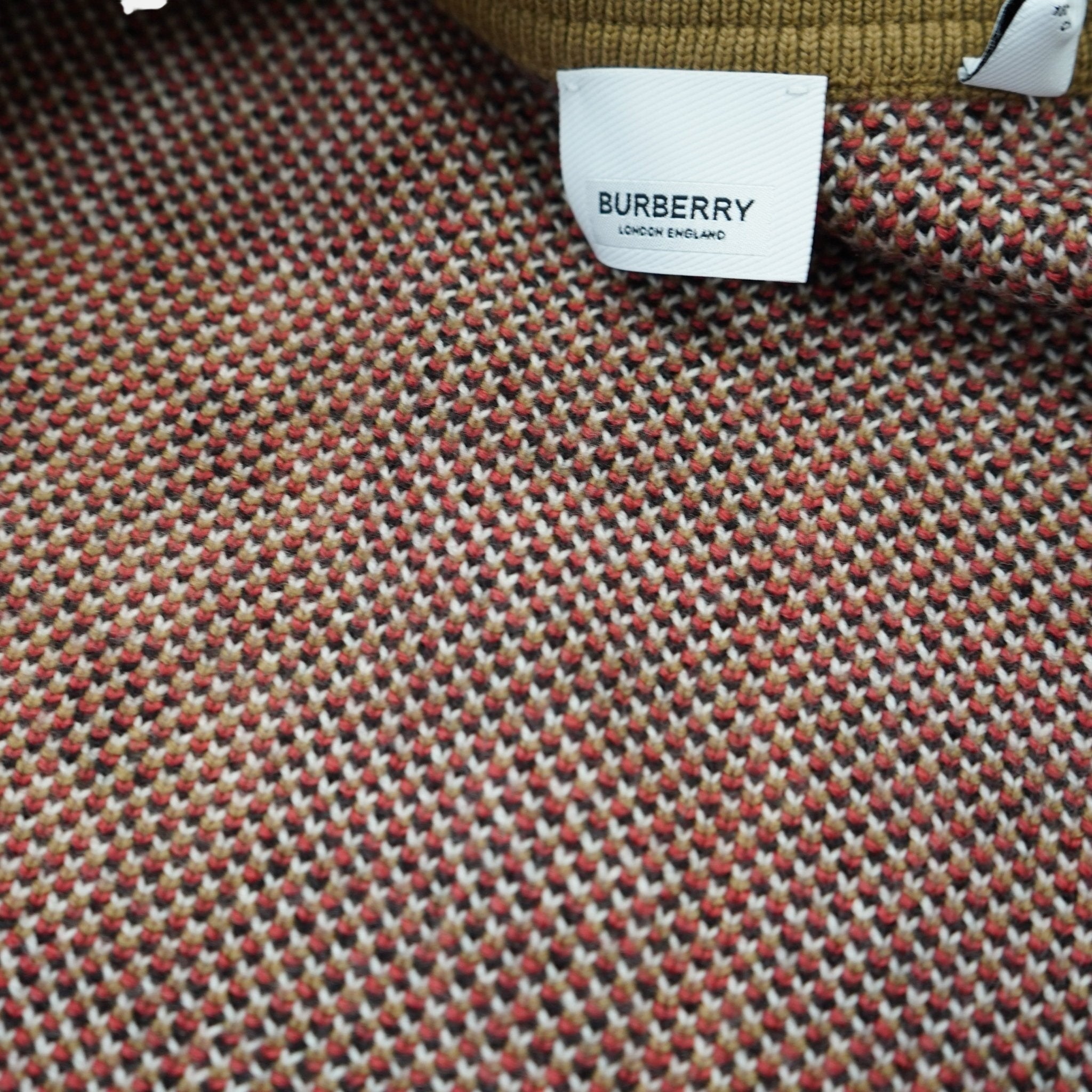 Burberry 'Morland' Knitted Wool Bomber Jacket Taupe Brown – C42 | Studio DOS by Designer Outlet Sales