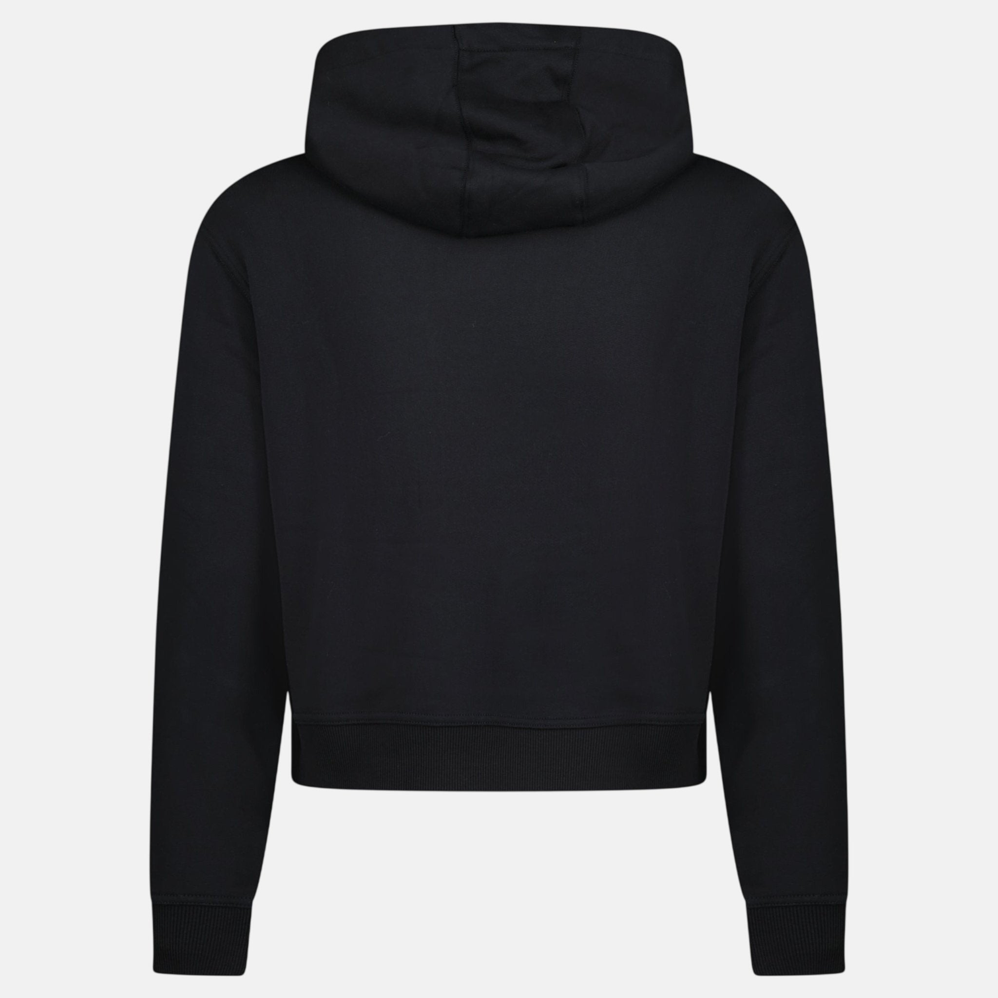 Burberry 'Talley' Embroidery Logo Check Hooded Sweatshirt Black – A73 | Studio DOS by Designer Outlet Sales