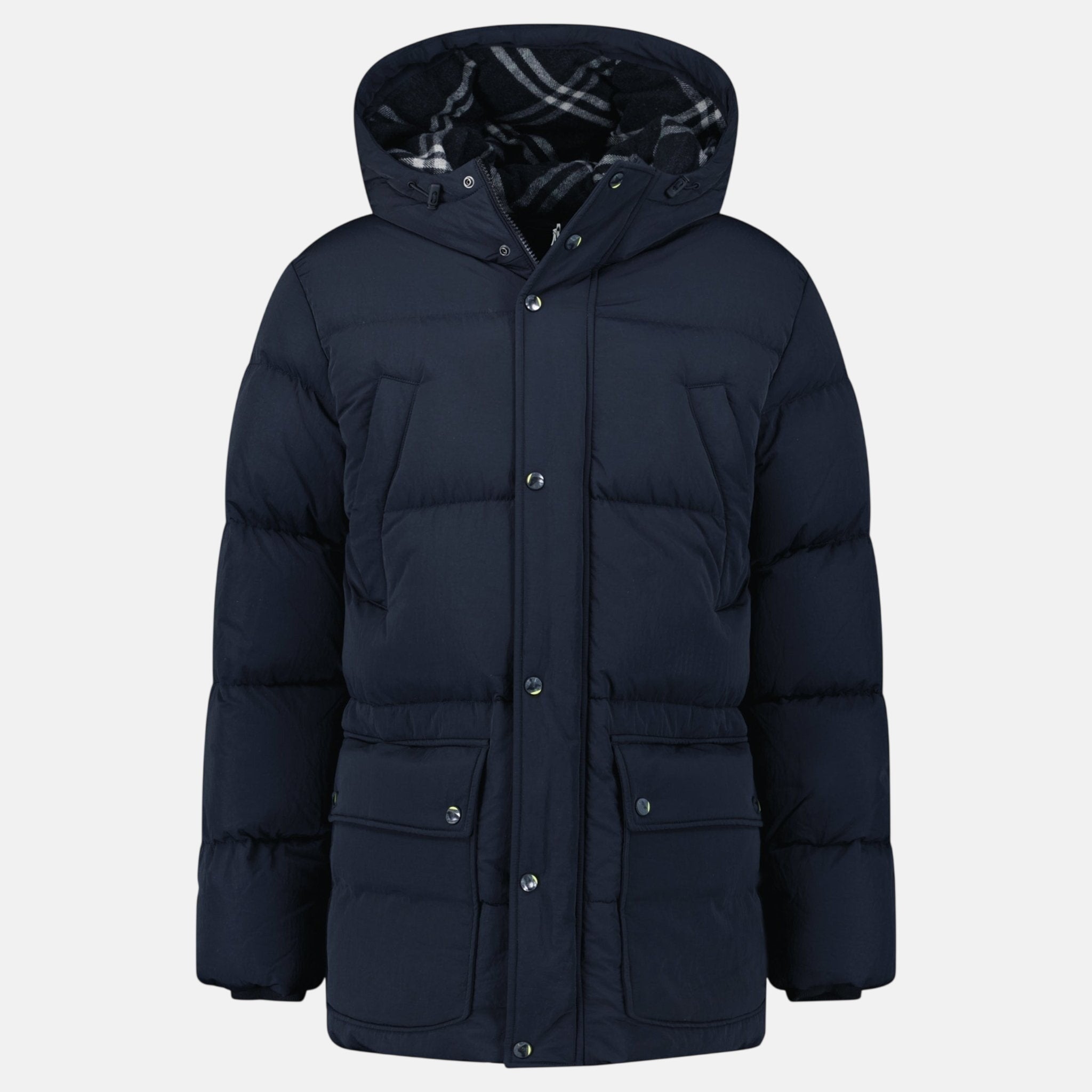Burberry Technical Nylon Puffer Coat Navy – Rail 1 U | Studio DOS by Designer Outlet Sales