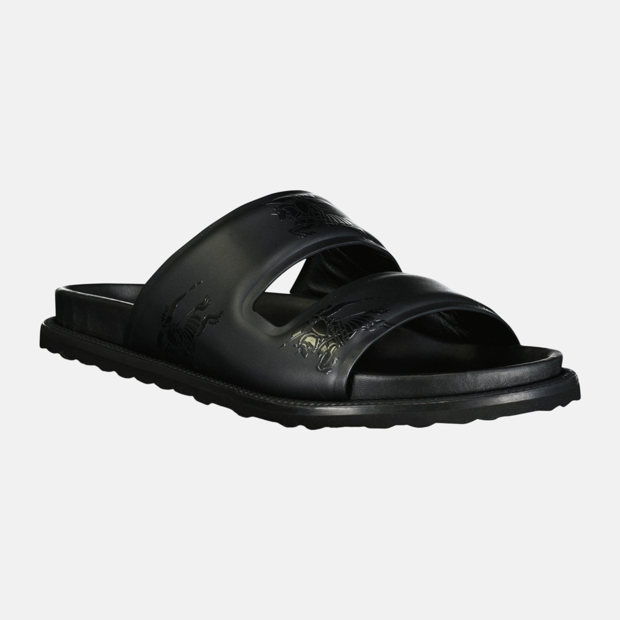 Burberry 'Thor' Logo Sliders Black – D9 | Studio DOS by Designer Outlet Sales