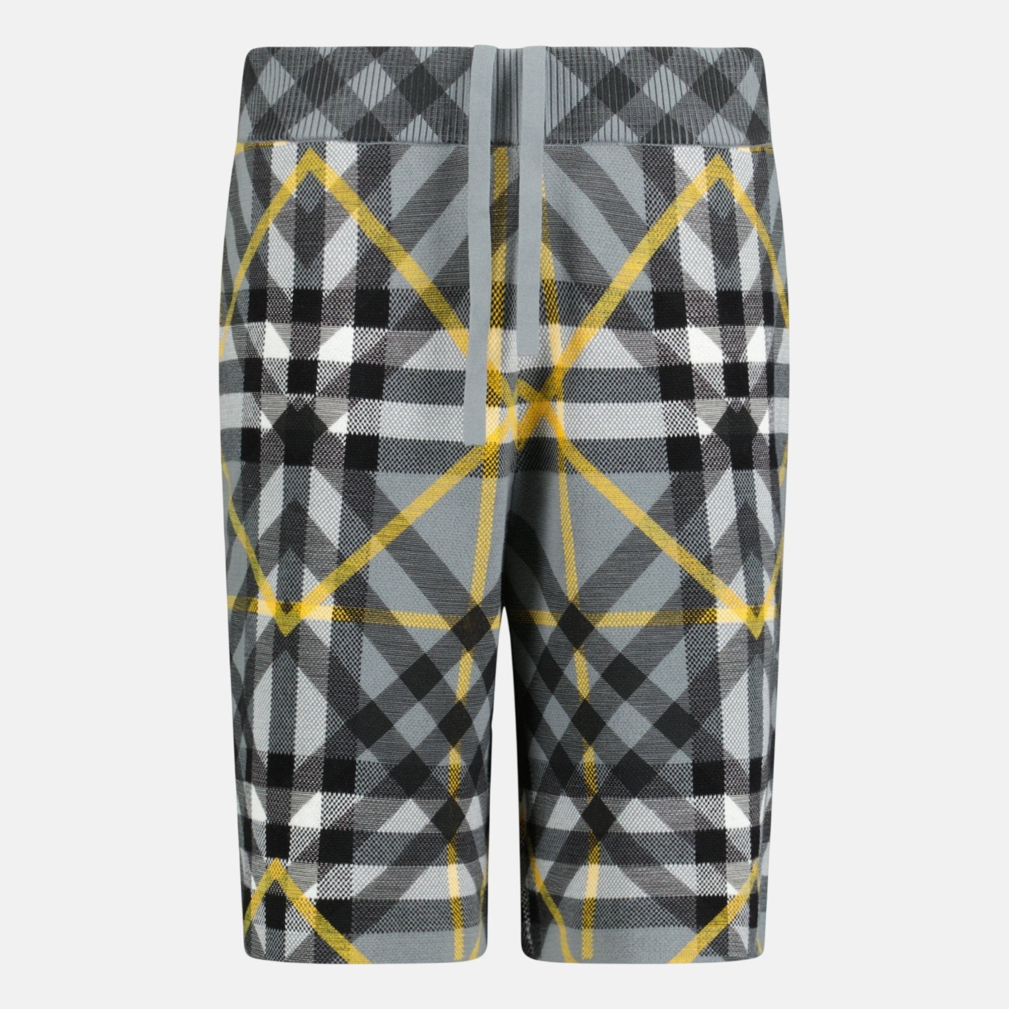 Burberry 'Tilton' Cotton Shorts Yellow Grey – A53 | Studio DOS by Designer Outlet Sales