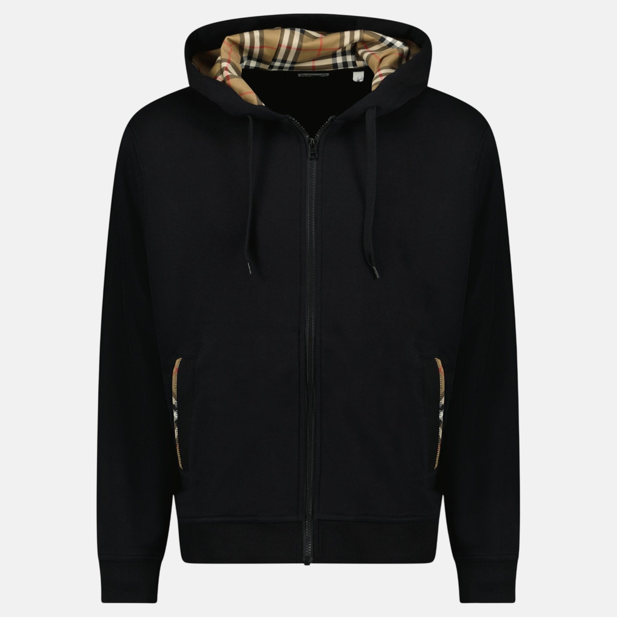 Burberry Womens 'Keira' Logo Zip Hoodie Black – F9 | Studio DOS by Designer Outlet Sales