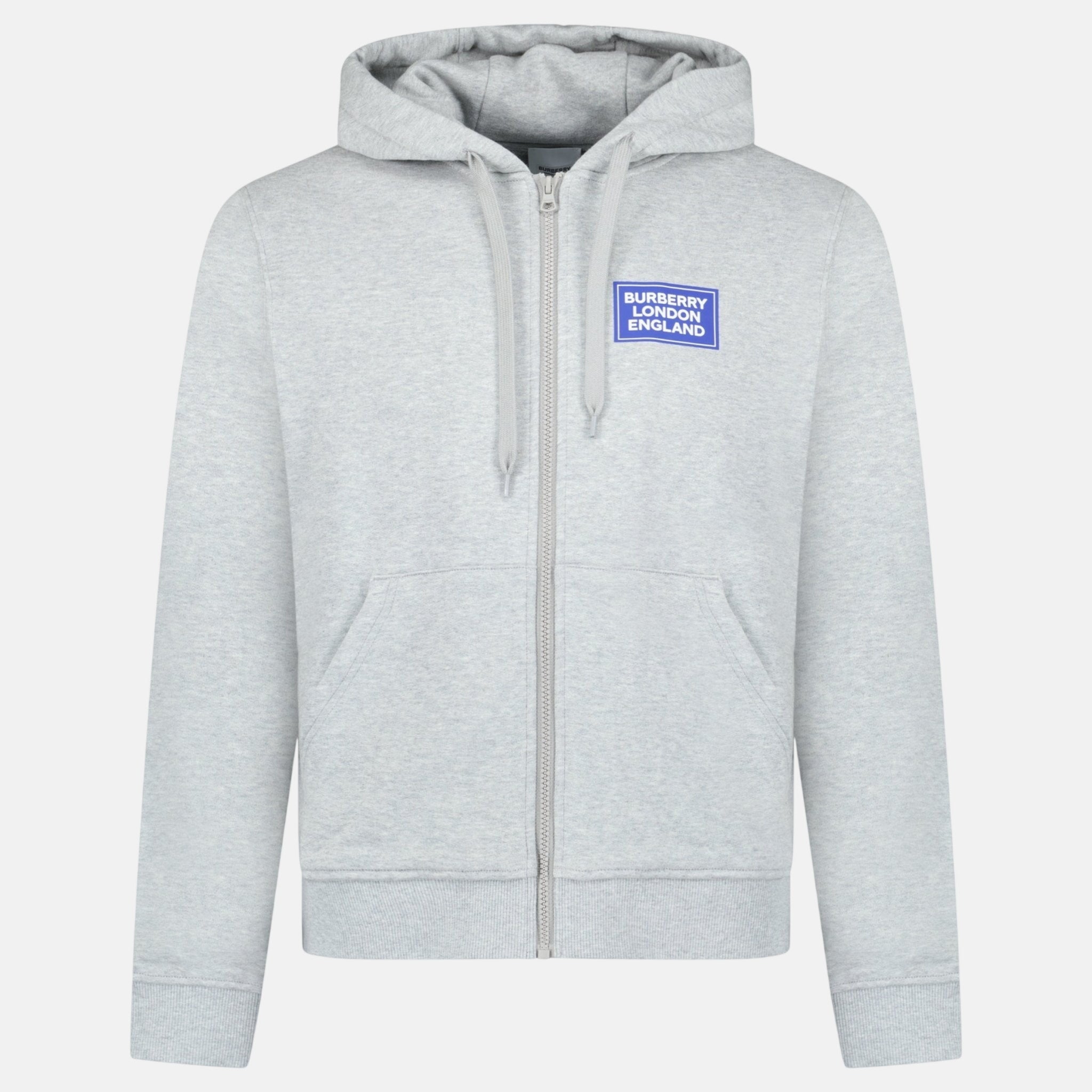 Burberry Womens 'Keira' Logo Zip Hoodie Grey – B13 | Studio DOS by Designer Outlet Sales