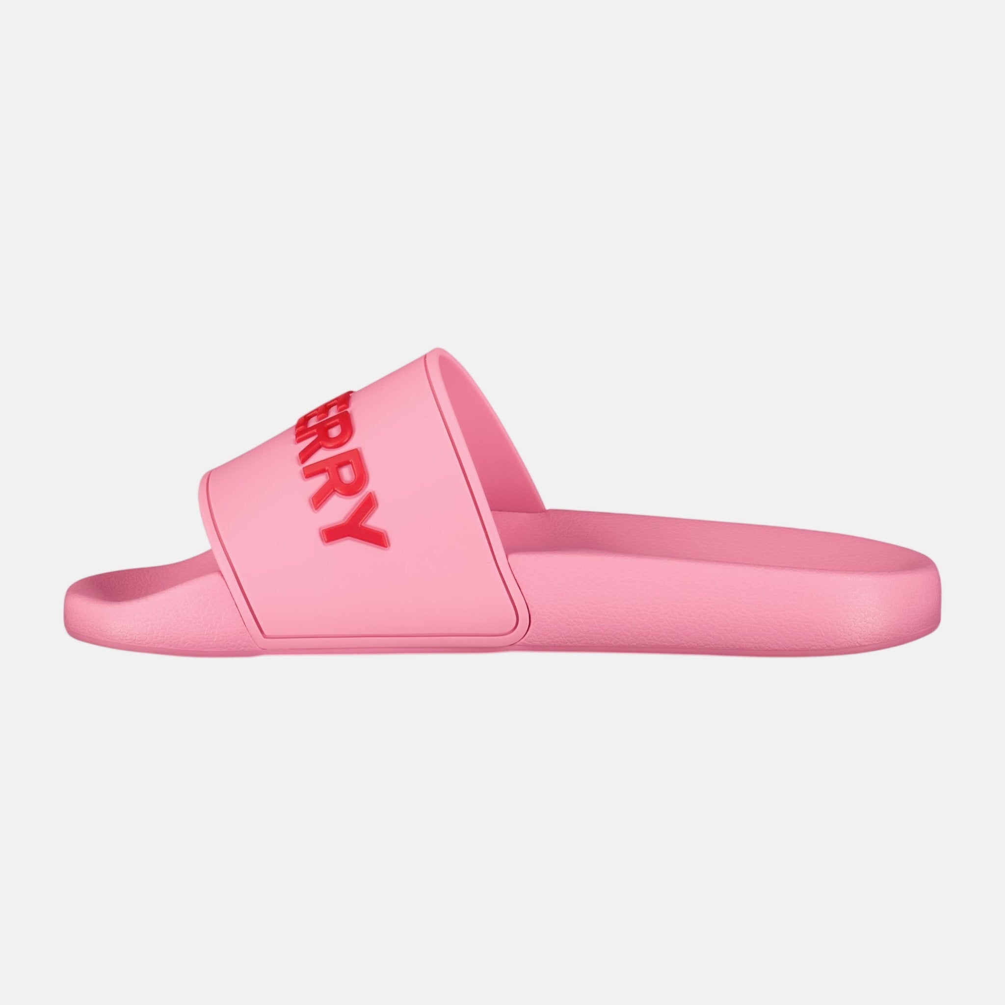 Burberry Womens Logo Tech Furley Sliders Bubblegum Pink – sku-55913740075389 | Studio DOS by Designer Outlet Sales