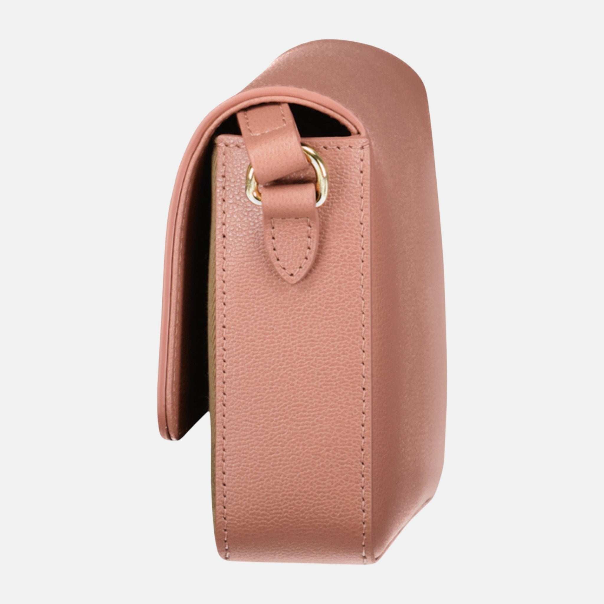 Burberry Womens 'New Hampshire' Leather Shoulder Bag Dark Rosewood Pink – G36 | Studio DOS by Designer Outlet Sales