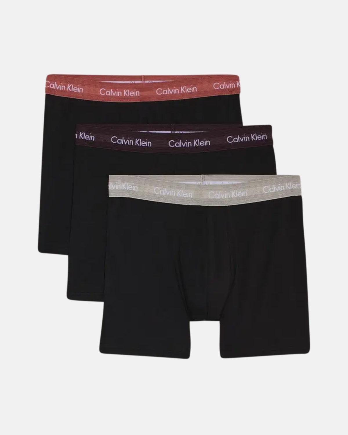 CALVIN KLEIN 3 - PACK BOXER BRIEFS BLACK B - ROCK RIDGE – CALVIN-KLEIN-00NB1770A-Q41-S | Studio DOS by Designer Outlet Sales
