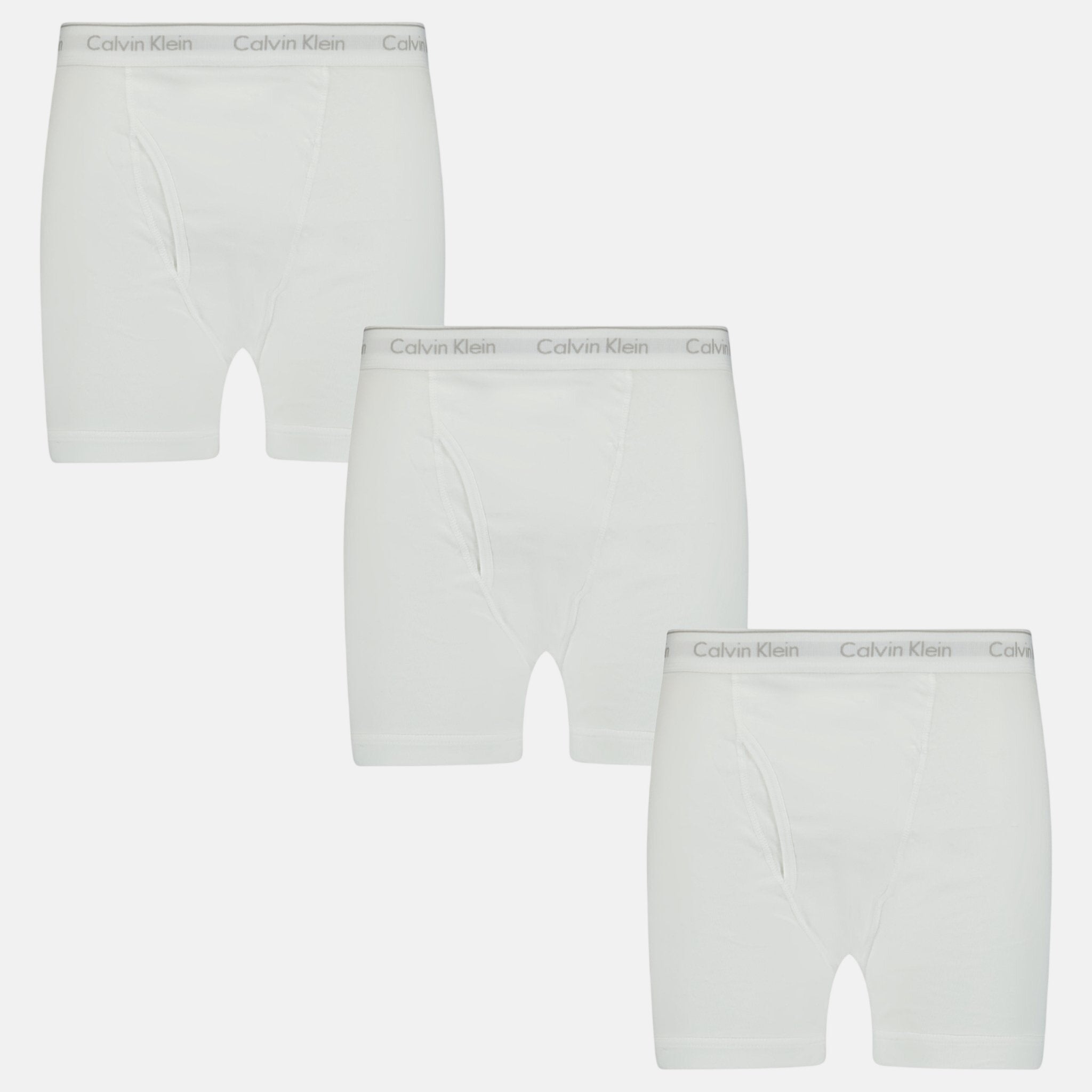 Calvin Klein 3 Pack Stencil Logo Cotton Stretch Boxers White – sku-48936265187606 | Studio DOS by Designer Outlet Sales