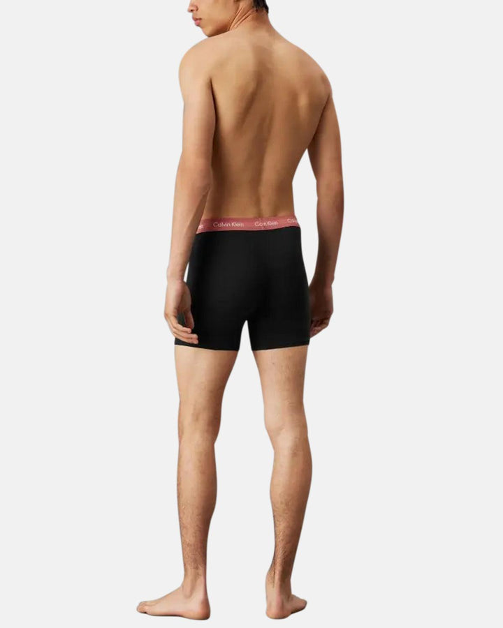 CALVIN KLEIN MENS 3-PACK BOXER BRIEFS BLACK B-ROCK RIDGE-Designer Outlet Sales