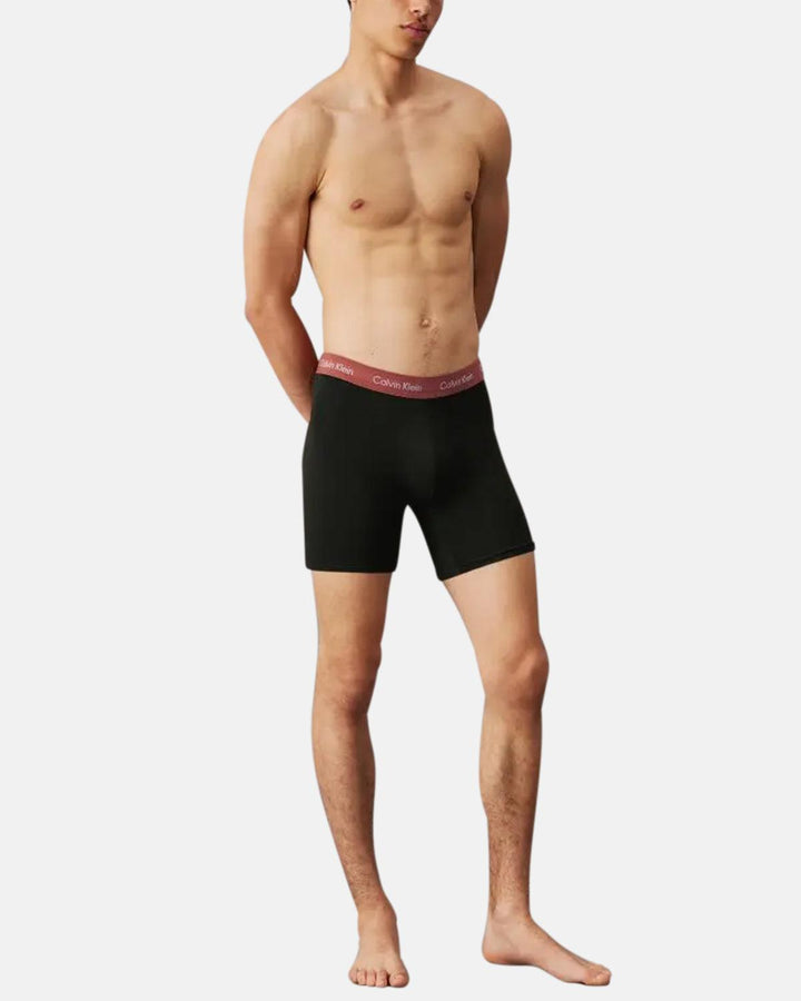 CALVIN KLEIN MENS 3-PACK BOXER BRIEFS BLACK B-ROCK RIDGE-Designer Outlet Sales