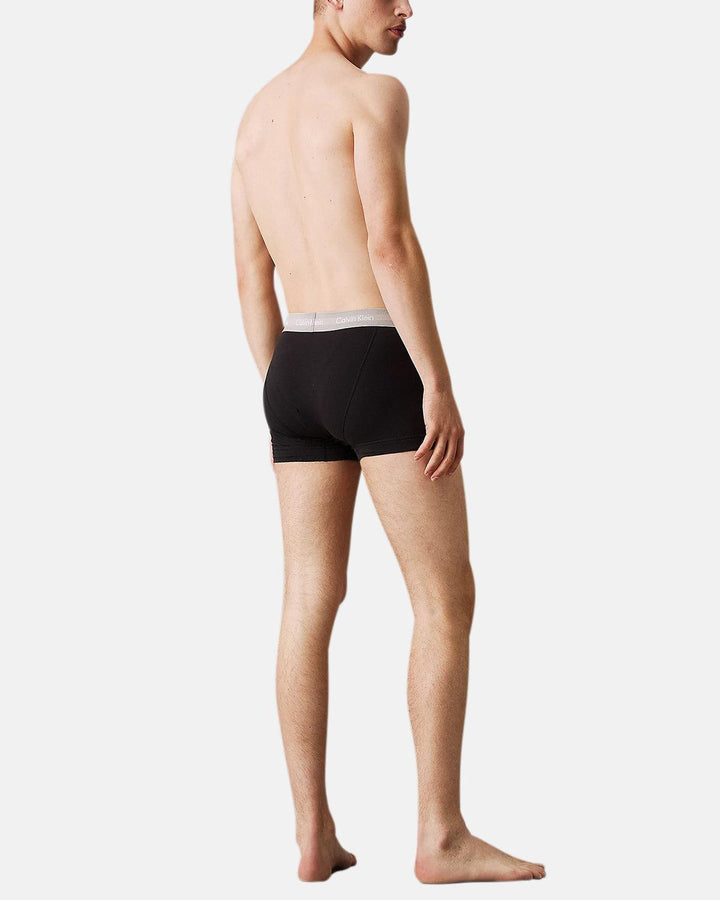 CALVIN KLEIN MENS 3-PACK TRUNKS BLACK B-ROCK RIDGE-Designer Outlet Sales