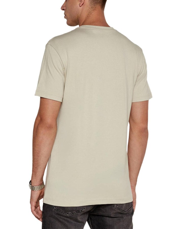 CALVIN KLEIN MENS CITY BLOCK T-SHIRT PELICAN-Designer Outlet Sales