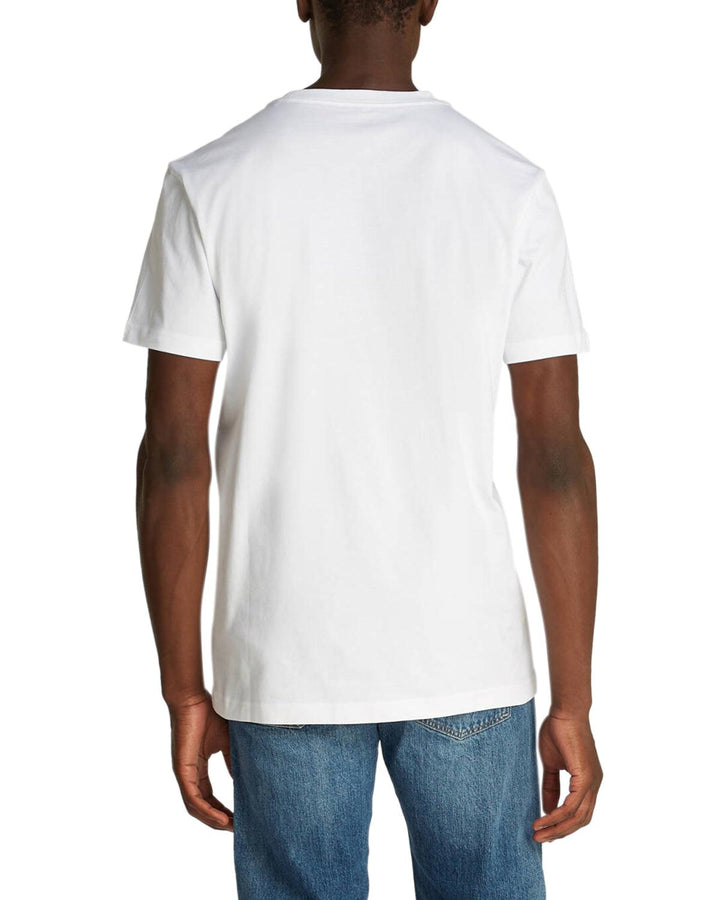 CALVIN KLEIN MENS CITY BLOCK T-SHIRT WHITE-Designer Outlet Sales