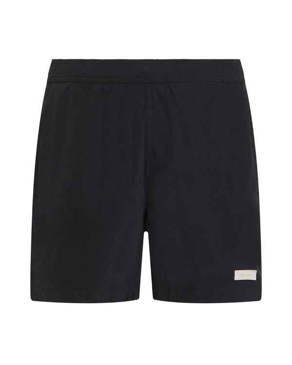 CALVIN KLEIN MENS MEDIUM DRAWSTRING SWIM SHORTS BLACK-Designer Outlet Sales