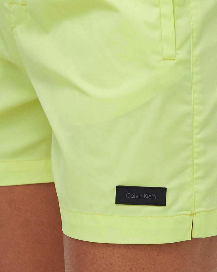 CALVIN KLEIN MENS MEDIUM DRAWSTRING SWIM SHORTS LIME-Designer Outlet Sales