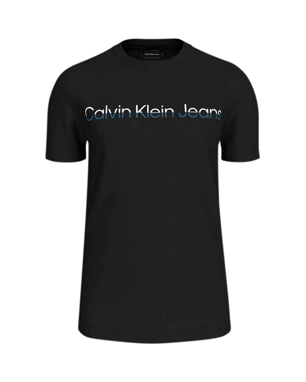 CALVIN KLEIN MENS MIXED INSTITUTIONAL T-SHIRT BLACK-Designer Outlet Sales