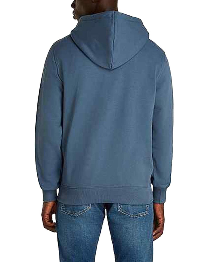 CALVIN KLEIN MENS MONOLOGO HOODIE COAST BLUE-Designer Outlet Sales