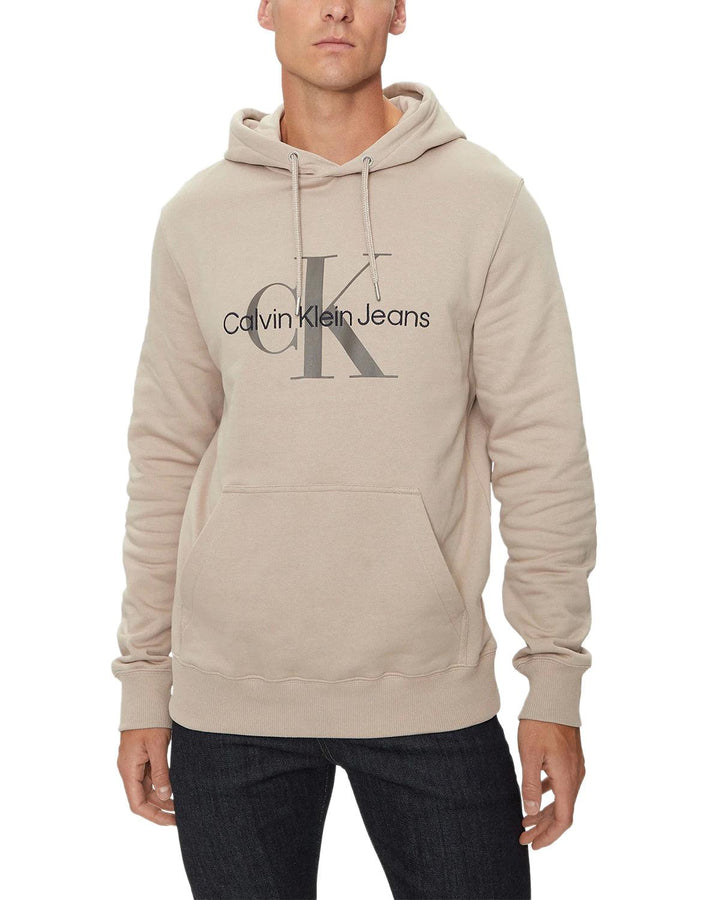 CALVIN KLEIN MENS MONOLOGO HOODIE GOAT-Designer Outlet Sales