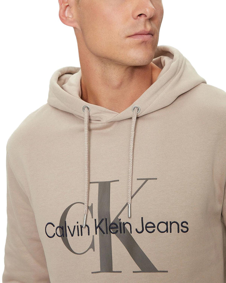 CALVIN KLEIN MENS MONOLOGO HOODIE GOAT-Designer Outlet Sales