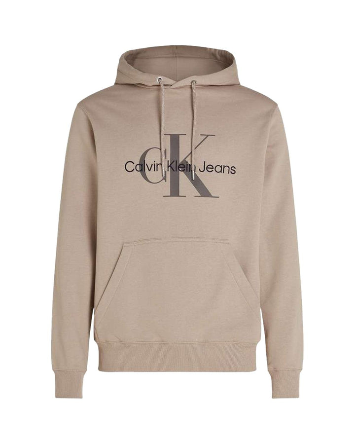 CALVIN KLEIN MENS MONOLOGO HOODIE GOAT-Designer Outlet Sales