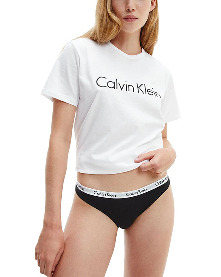 CALVIN KLEIN WOMENS 3 PACK CAROUSEL BIKINI BRIEFS BLACK WHITE GREY-Designer Outlet Sales